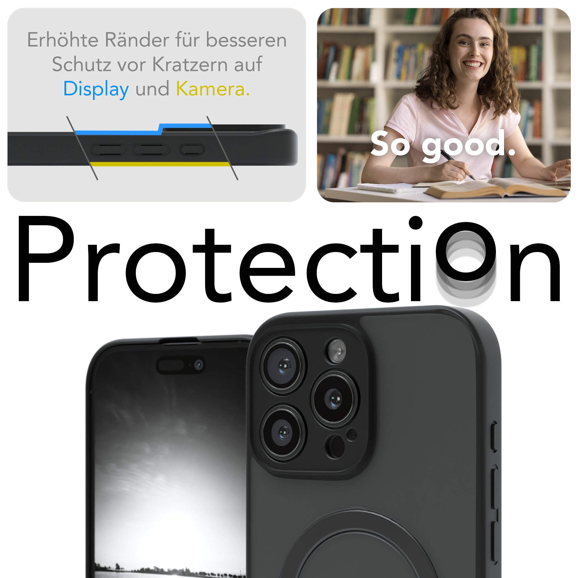iPhone 16 Pro Max Outdoor Hülle + drehbarer Ring mit MagSafe