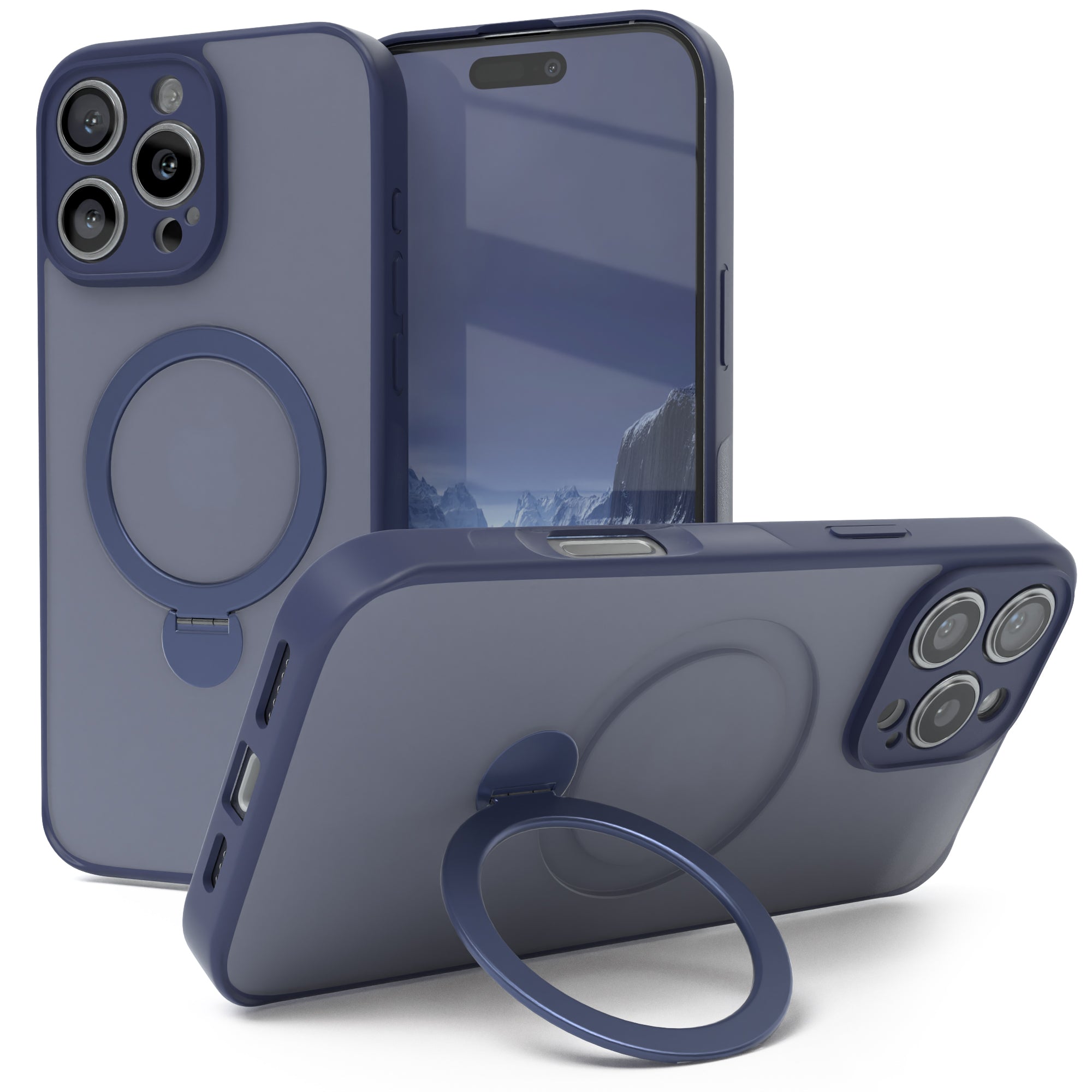 iPhone 16 Pro Max Outdoor Hülle + drehbarer Ring mit MagSafe