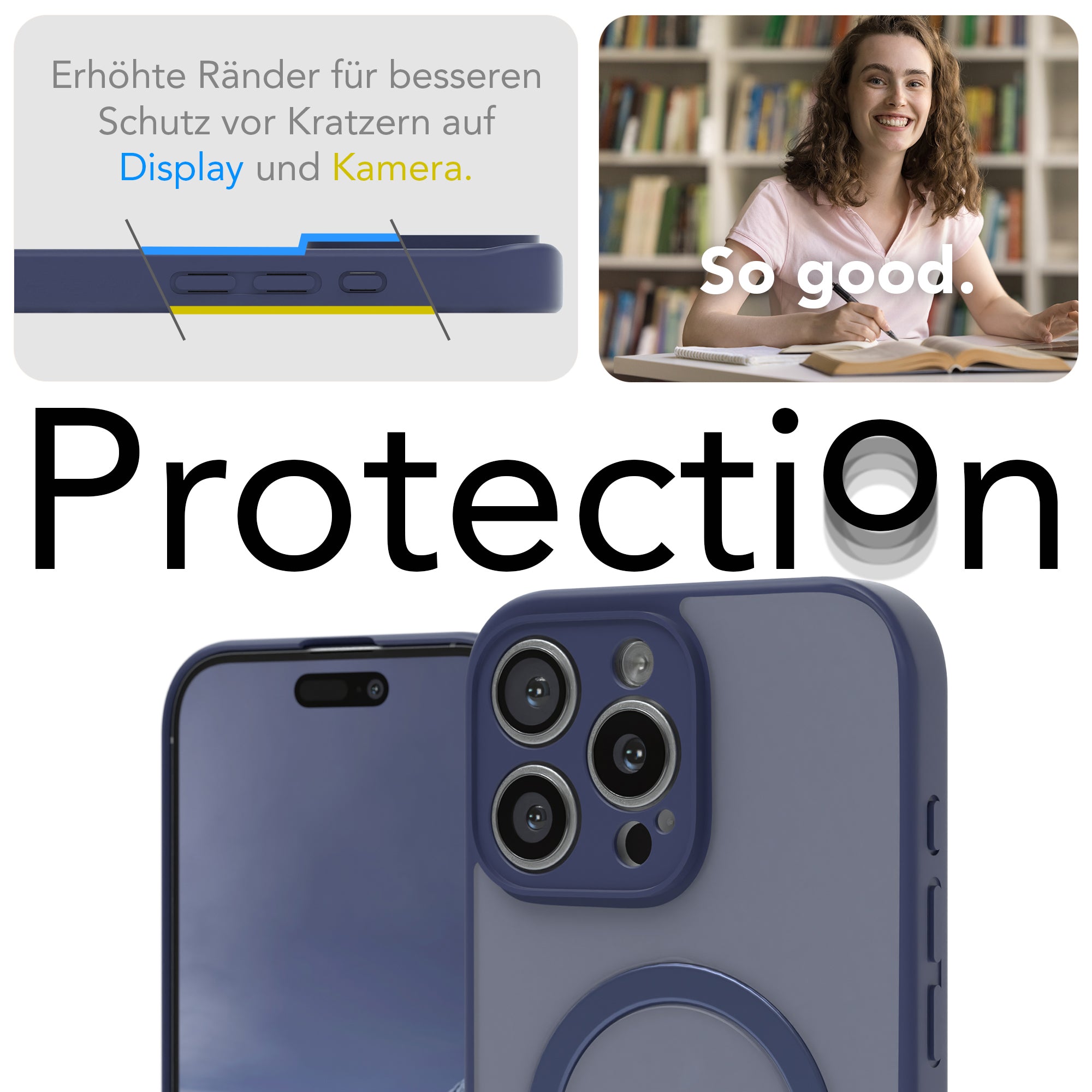 iPhone 16 Pro Max Outdoor Hülle + drehbarer Ring mit MagSafe