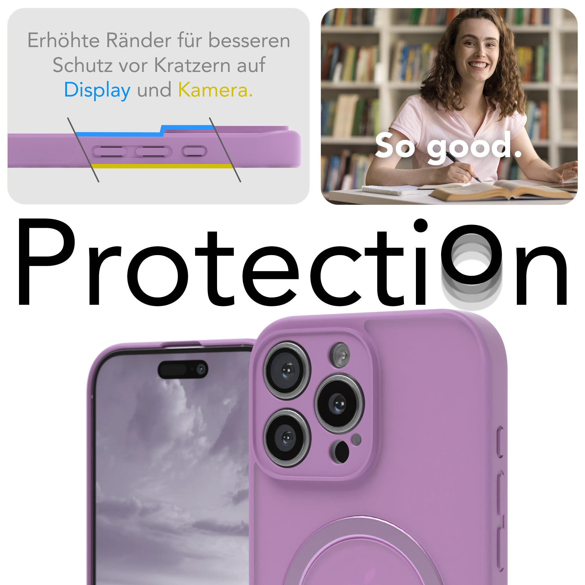 iPhone 16 Pro Max Outdoor Hülle + drehbarer Ring mit MagSafe