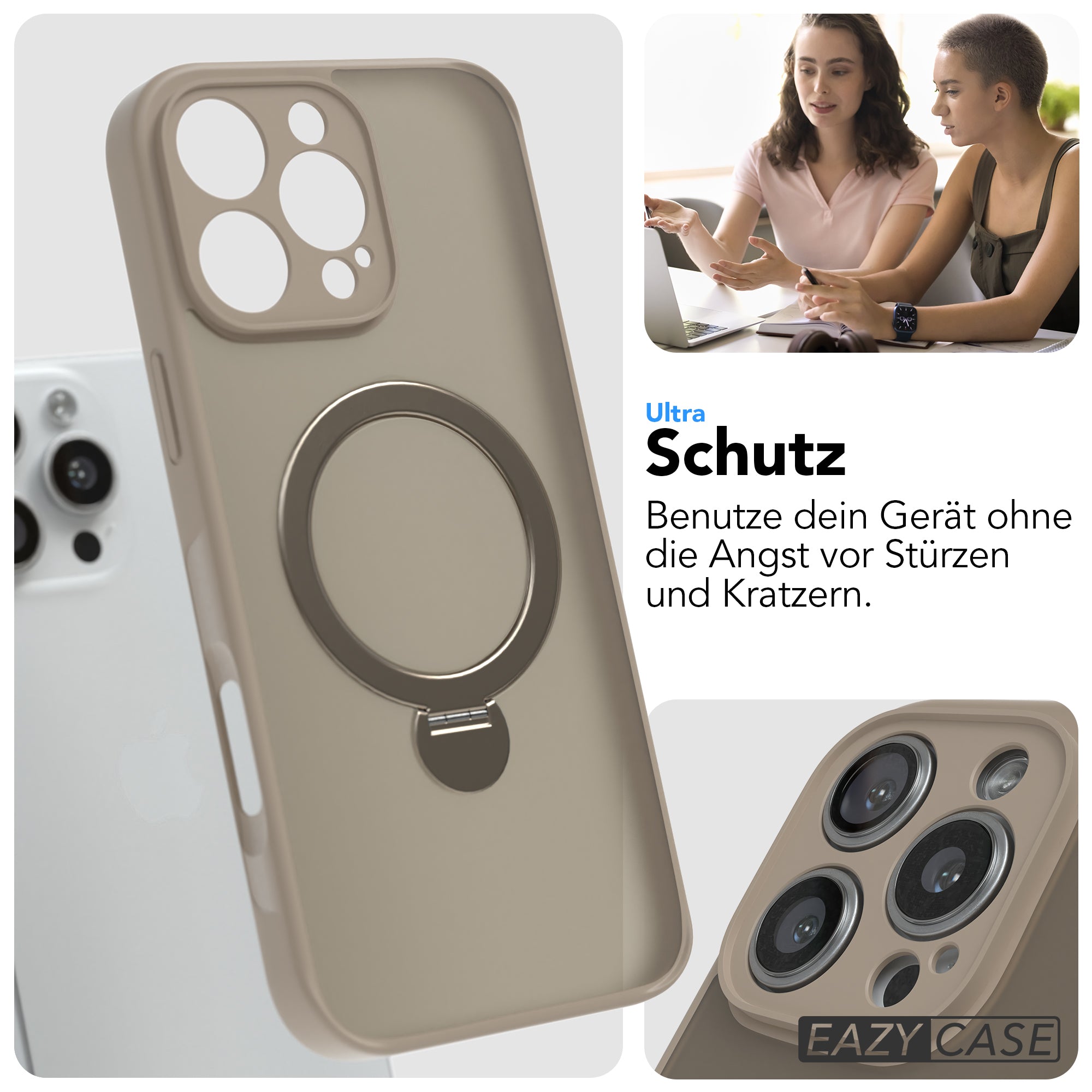 iPhone 16 Pro Max Outdoor Hülle + drehbarer Ring mit MagSafe