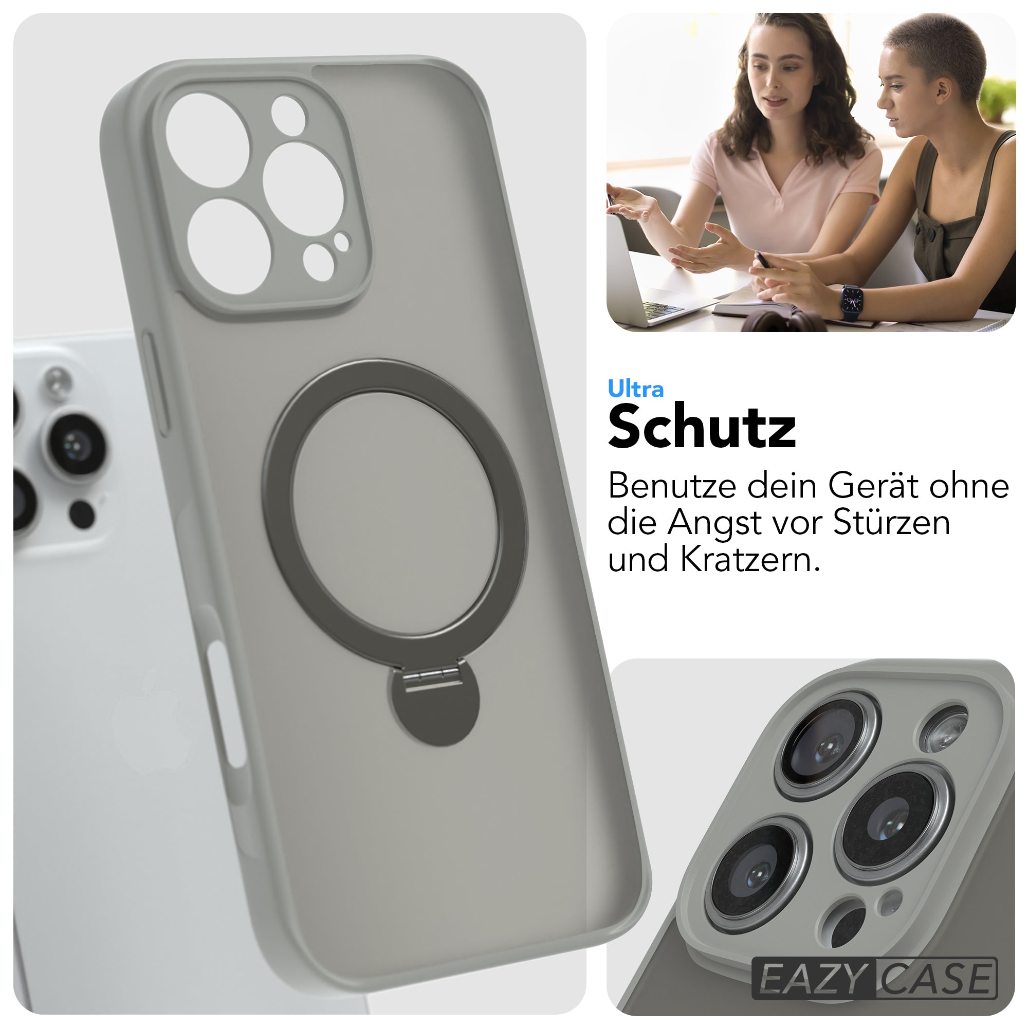 iPhone 16 Pro Max Outdoor Hülle + drehbarer Ring mit MagSafe