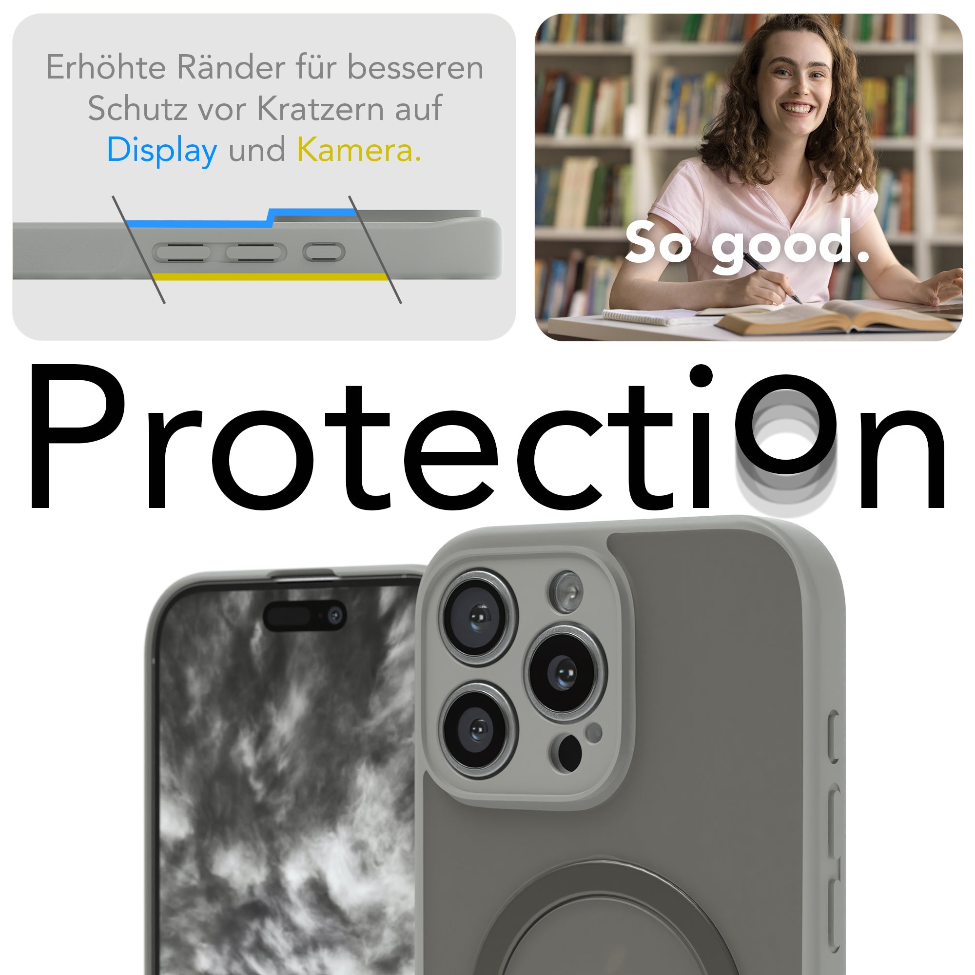 iPhone 16 Pro Max Outdoor Hülle + drehbarer Ring mit MagSafe