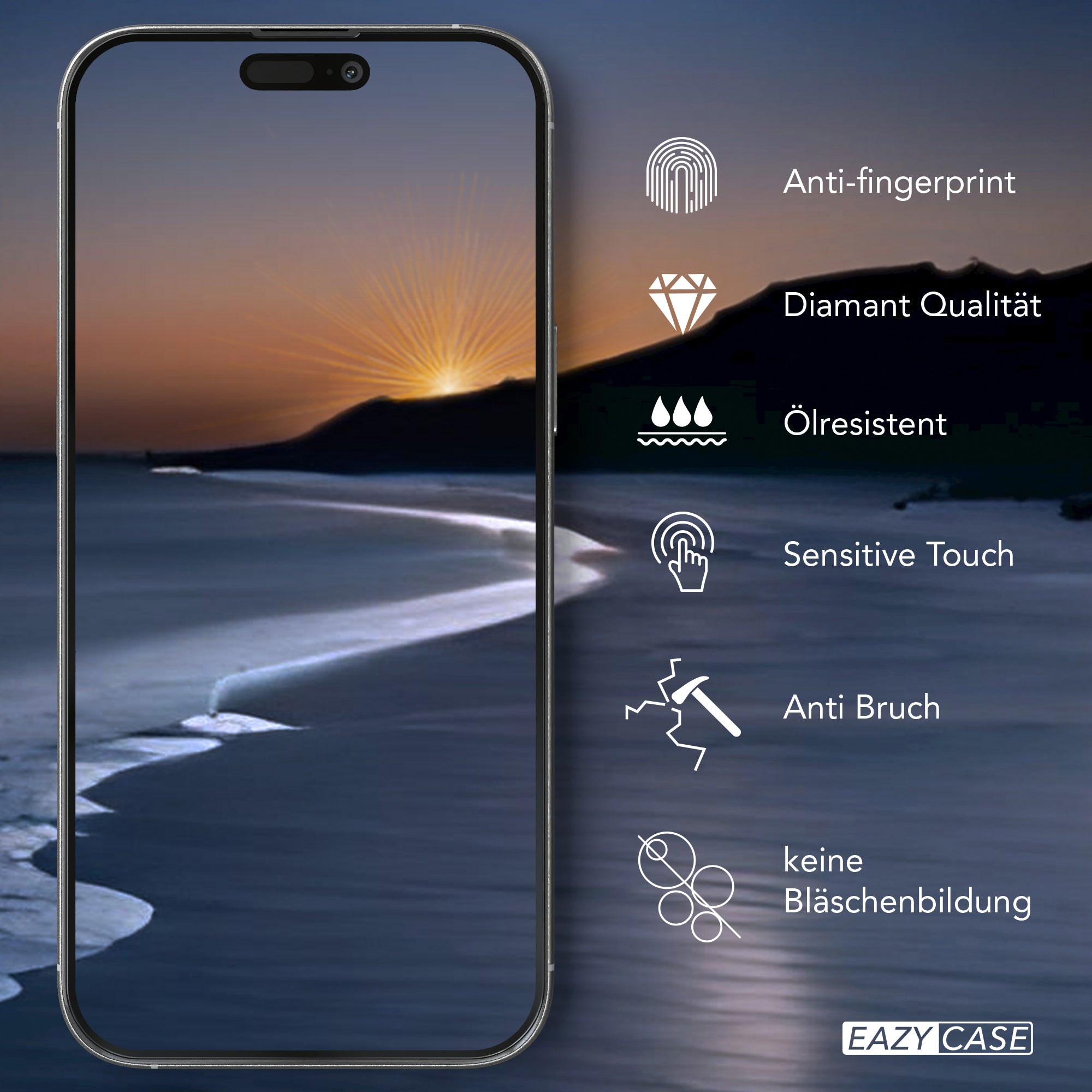 iPhone 16 2er Set Glasfolie + Installationsrahmen