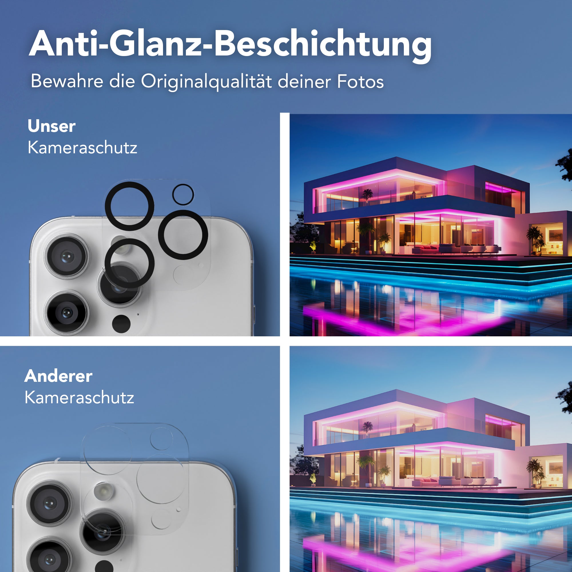 iPhone 16 2er Set Glasfolie + Installationsrahmen