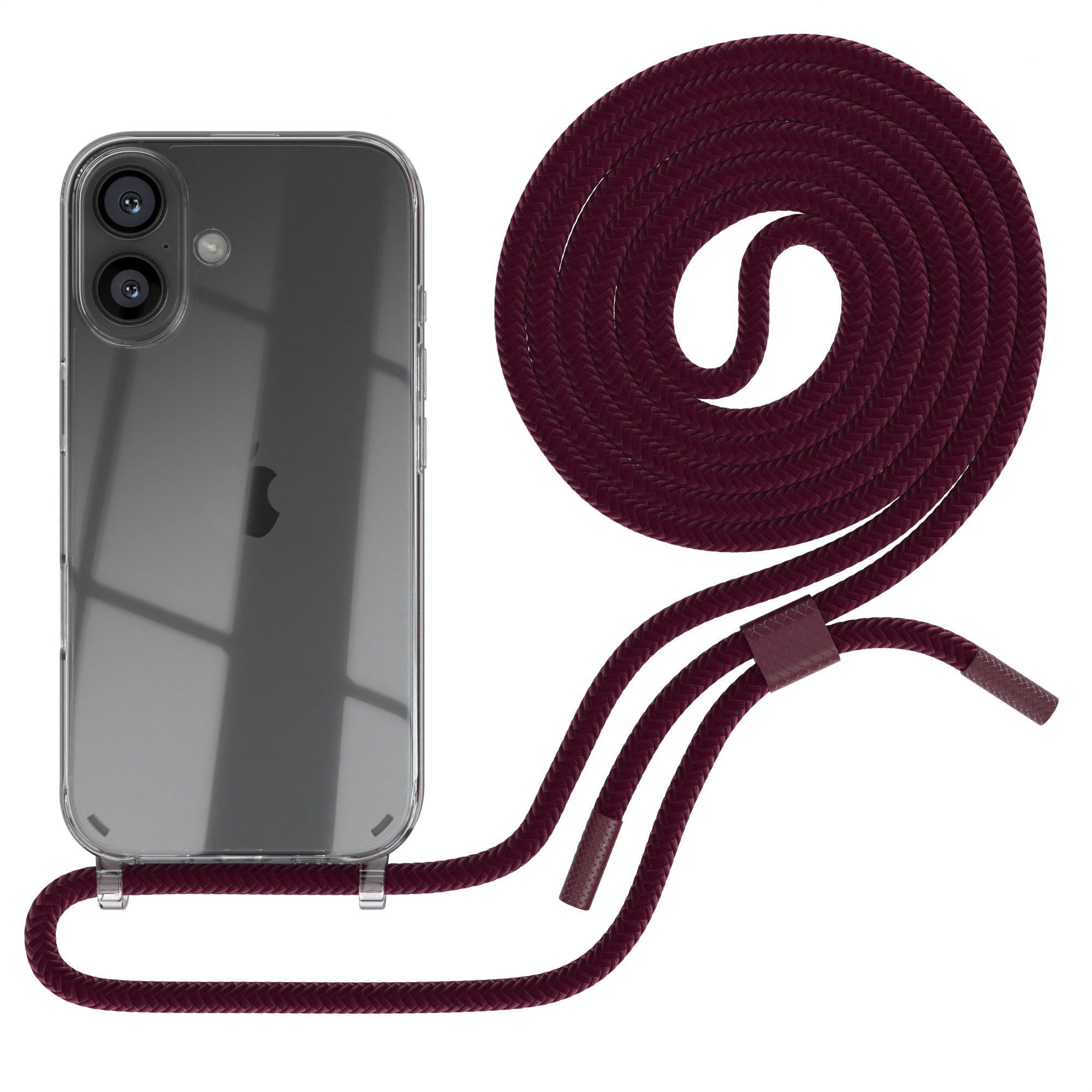 iPhone 16 Hülle + Uni Kordel