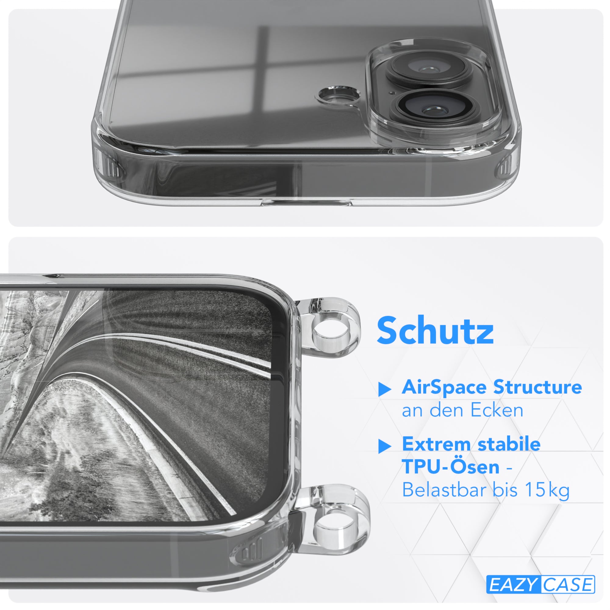 iPhone 16 Hülle + breites Band