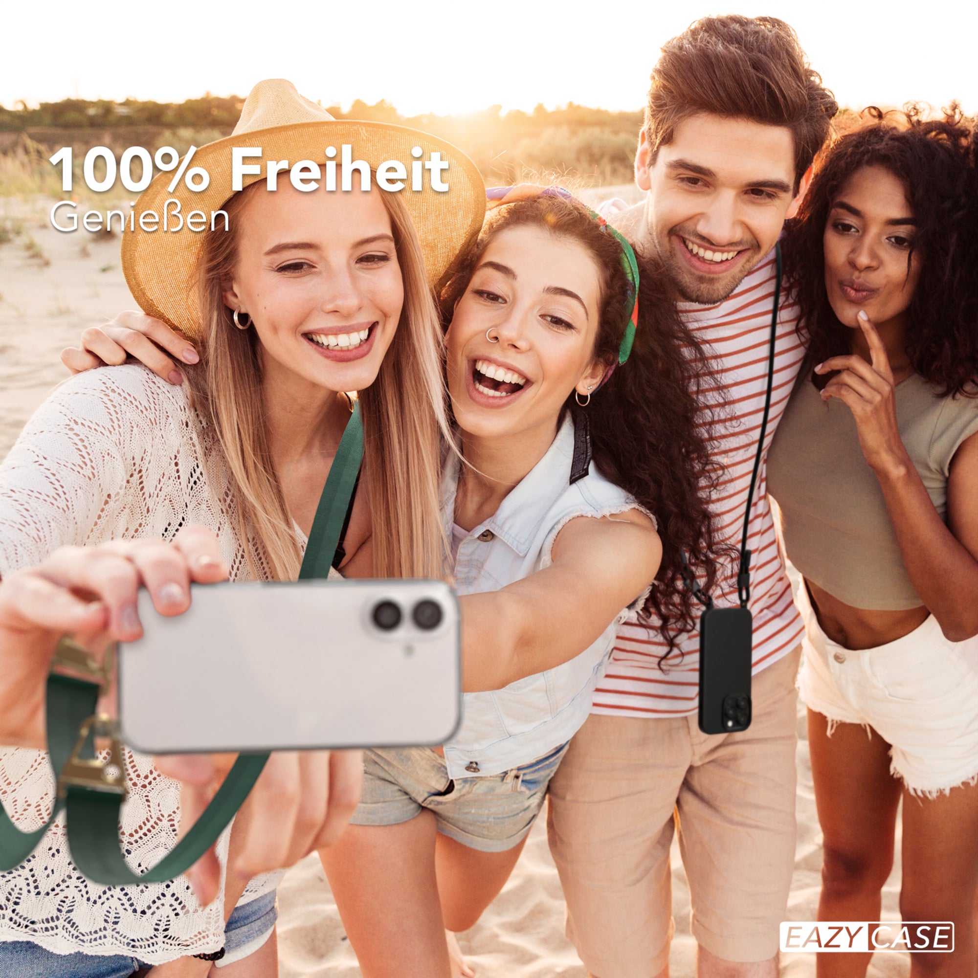 iPhone 16 Hülle + breites Band