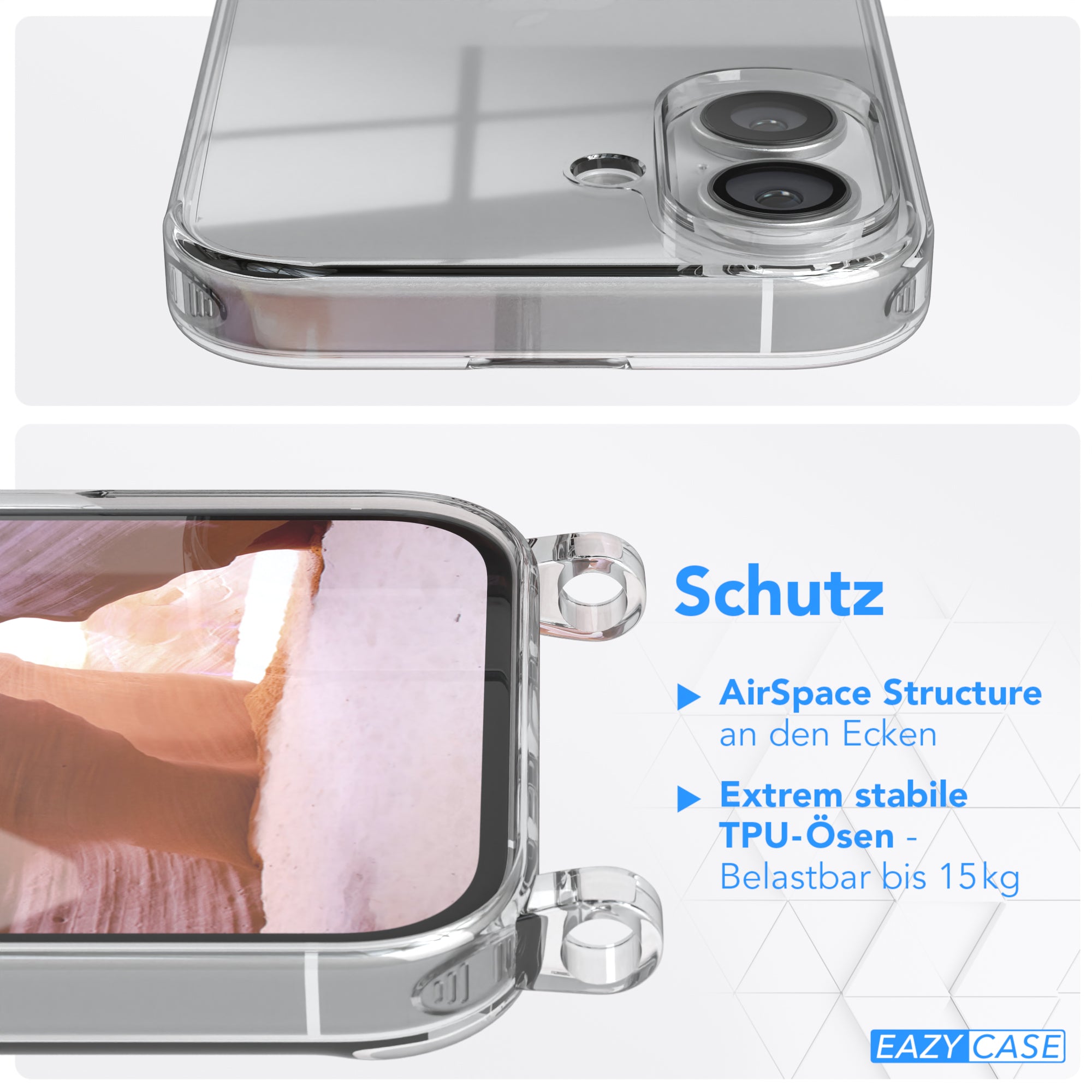 iPhone 16 Hülle + breites Band