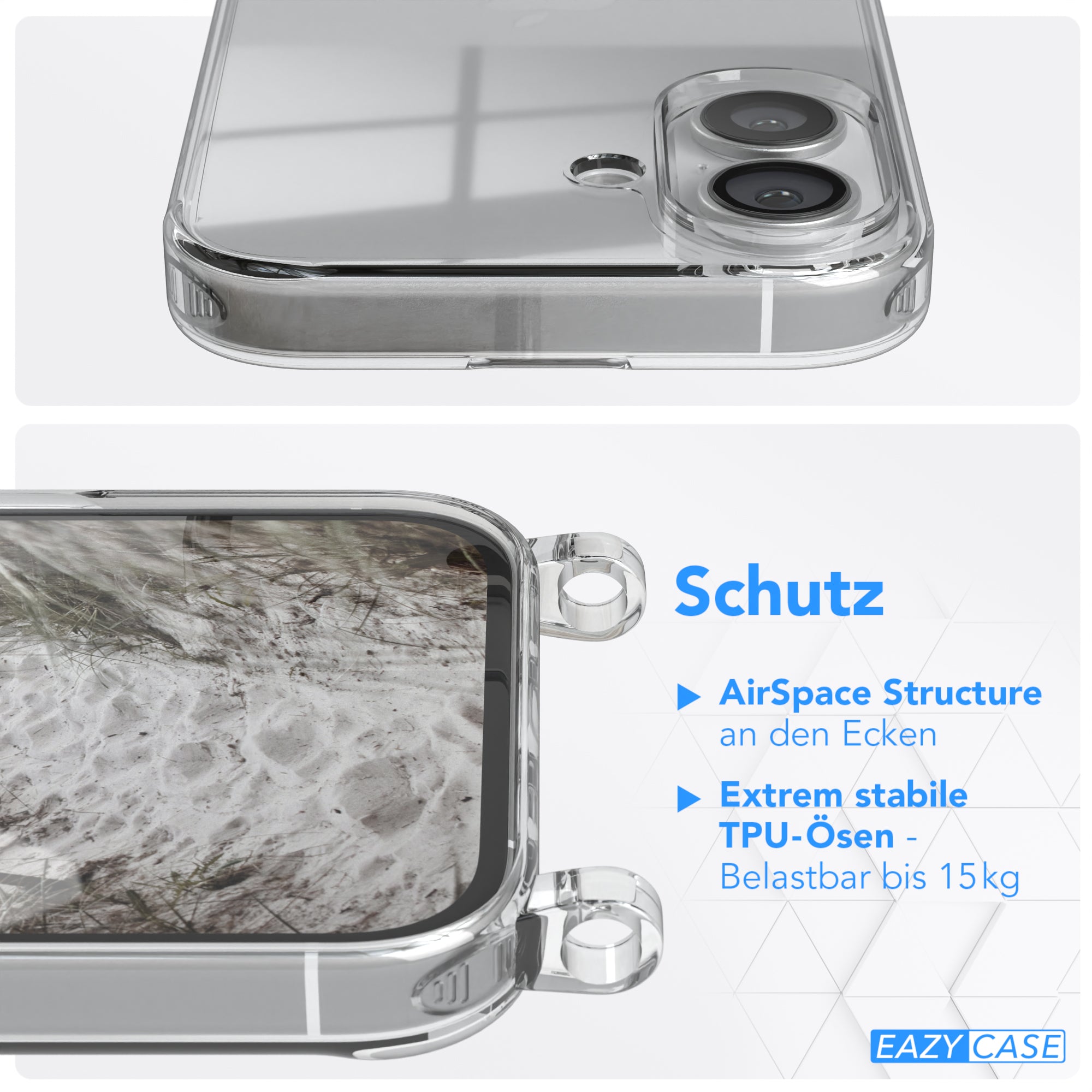 iPhone 16 Hülle + breites Band