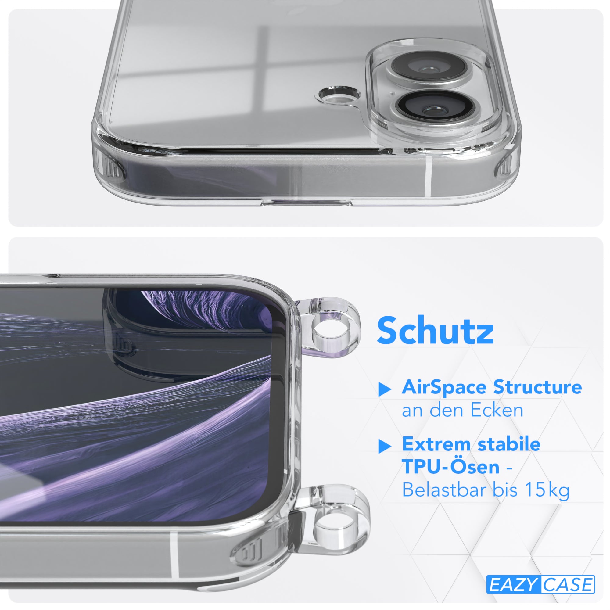 iPhone 16 Hülle + breites Band