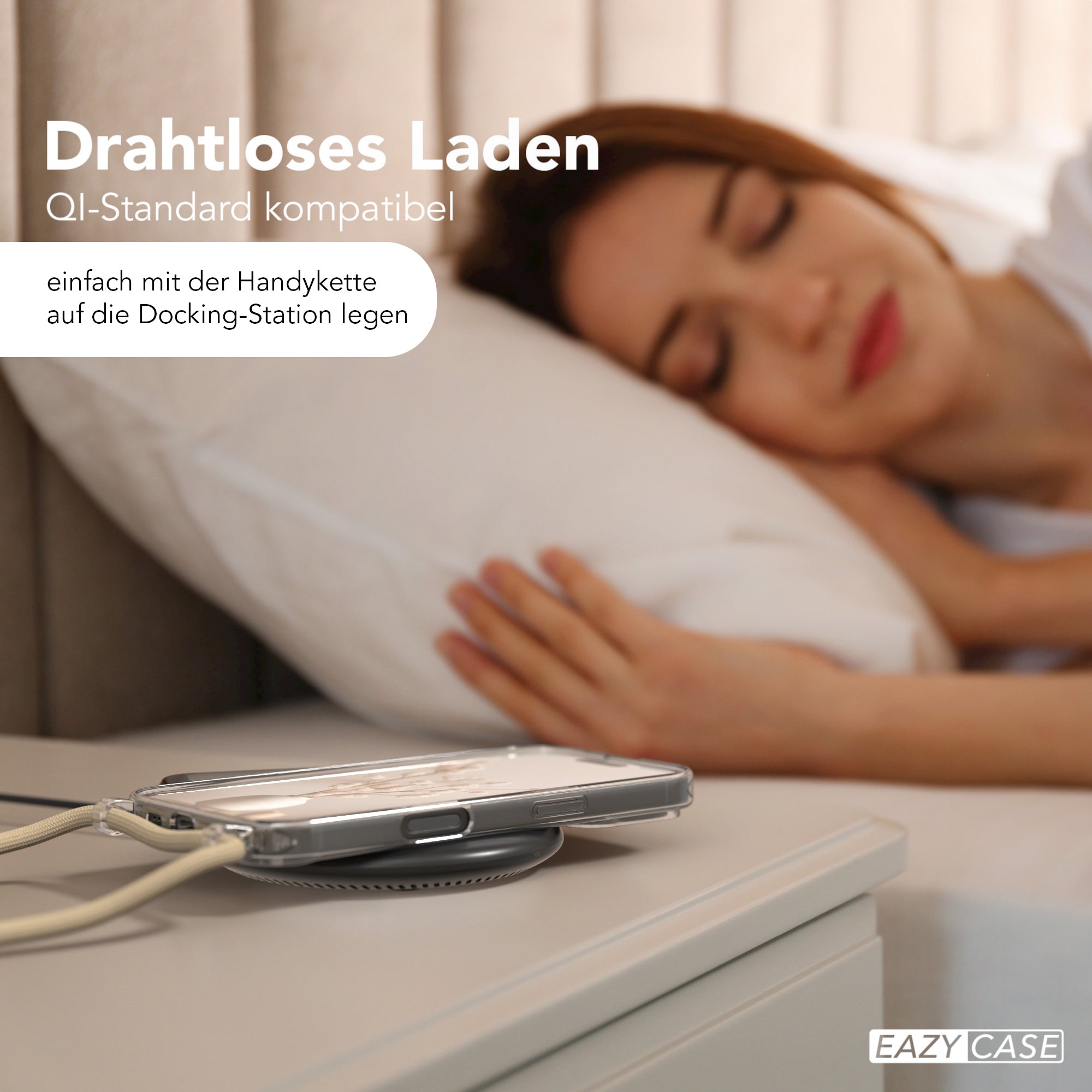 iPhone 16 transparente Hülle + Kordel mit MagSafe