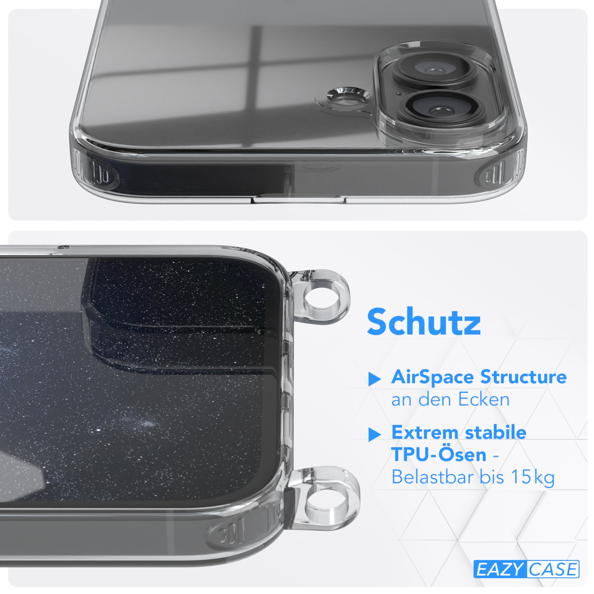 iPhone 16 Plus Hülle + breites Band