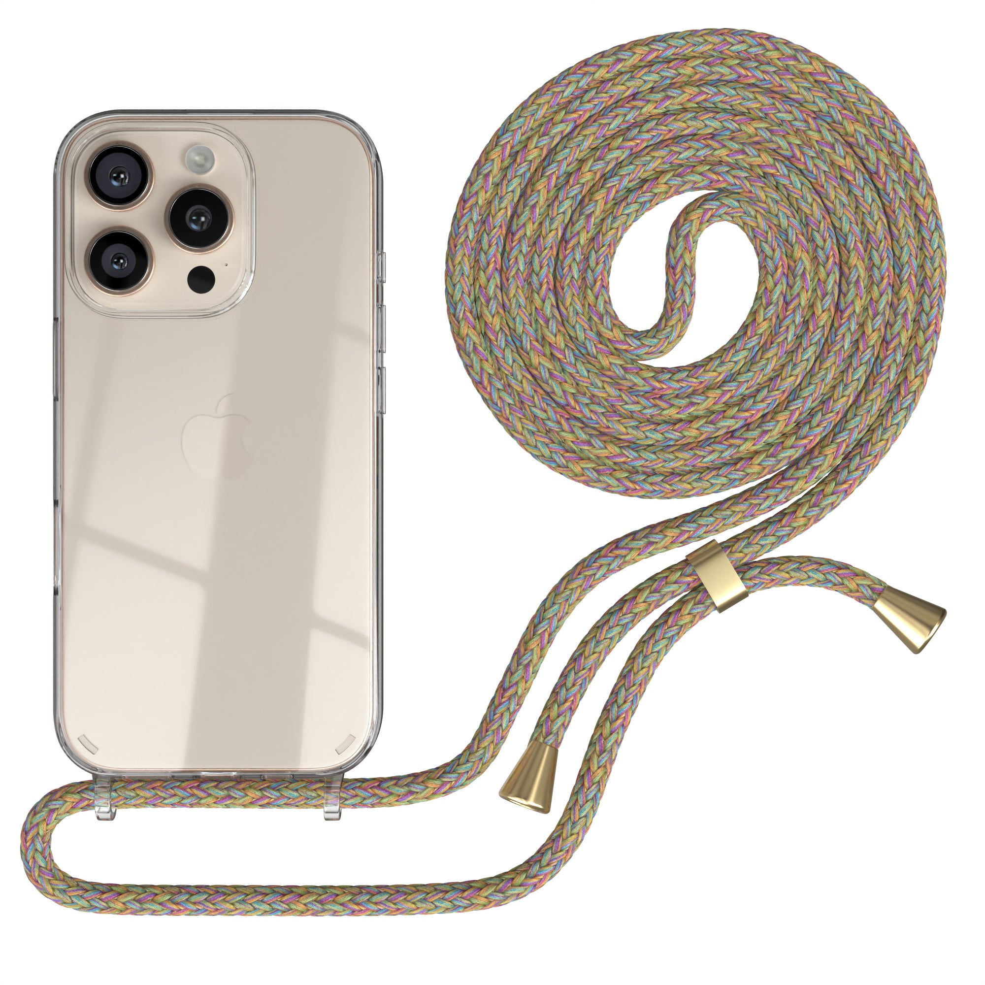 iPhone 16 Pro transparente Hülle + Kordel