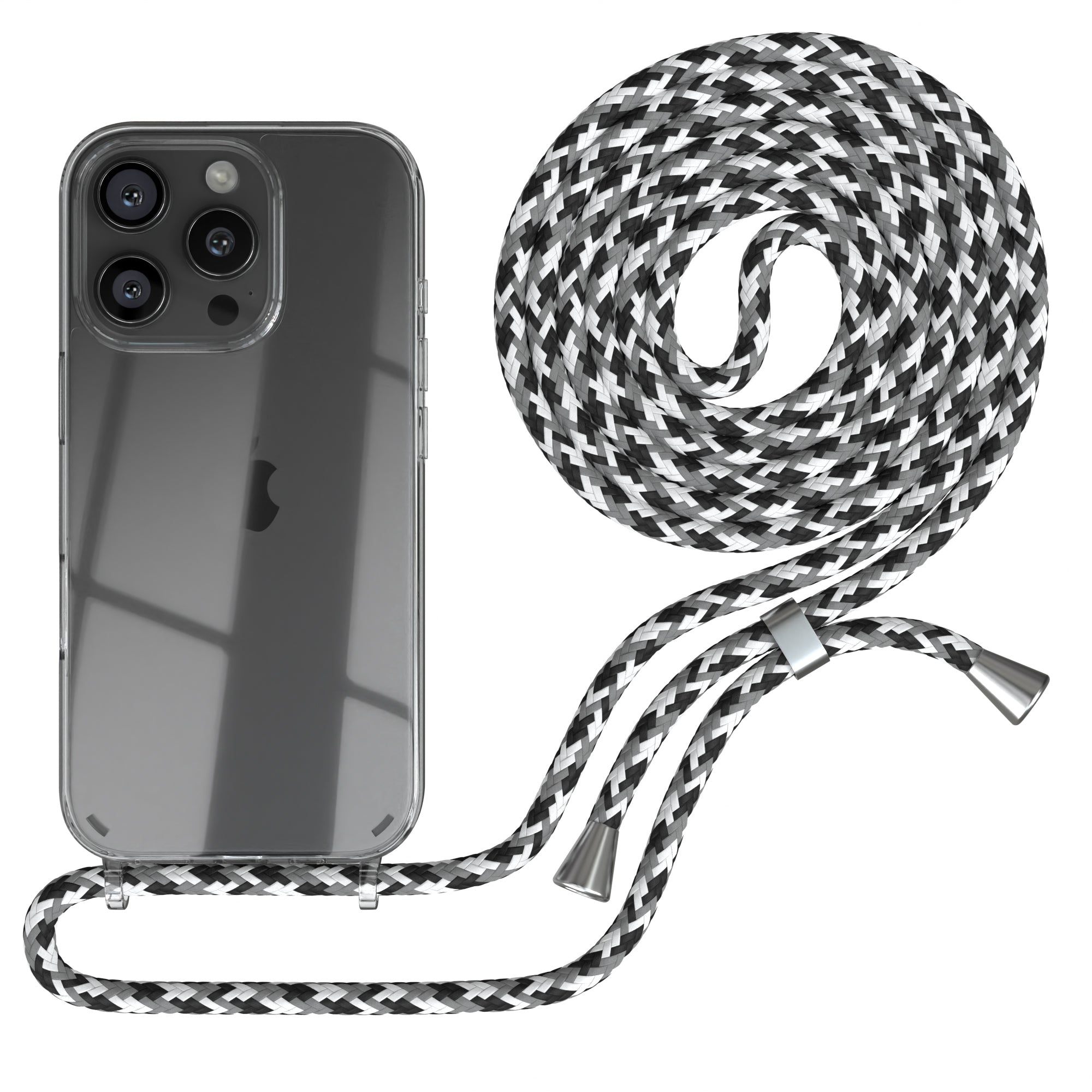iPhone 16 Pro transparente Hülle + Kordel