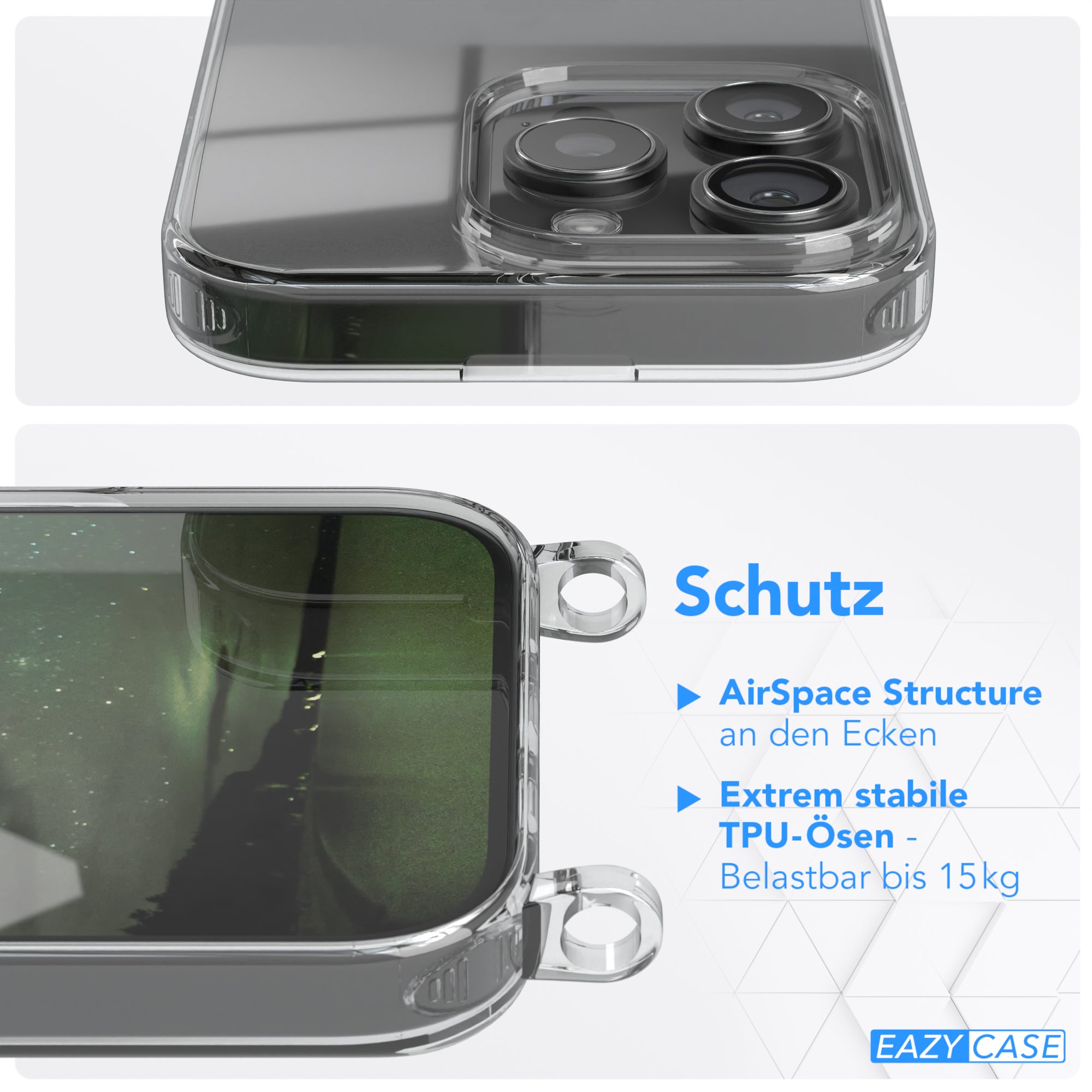 iPhone 16 Pro Hülle + Uni Kordel