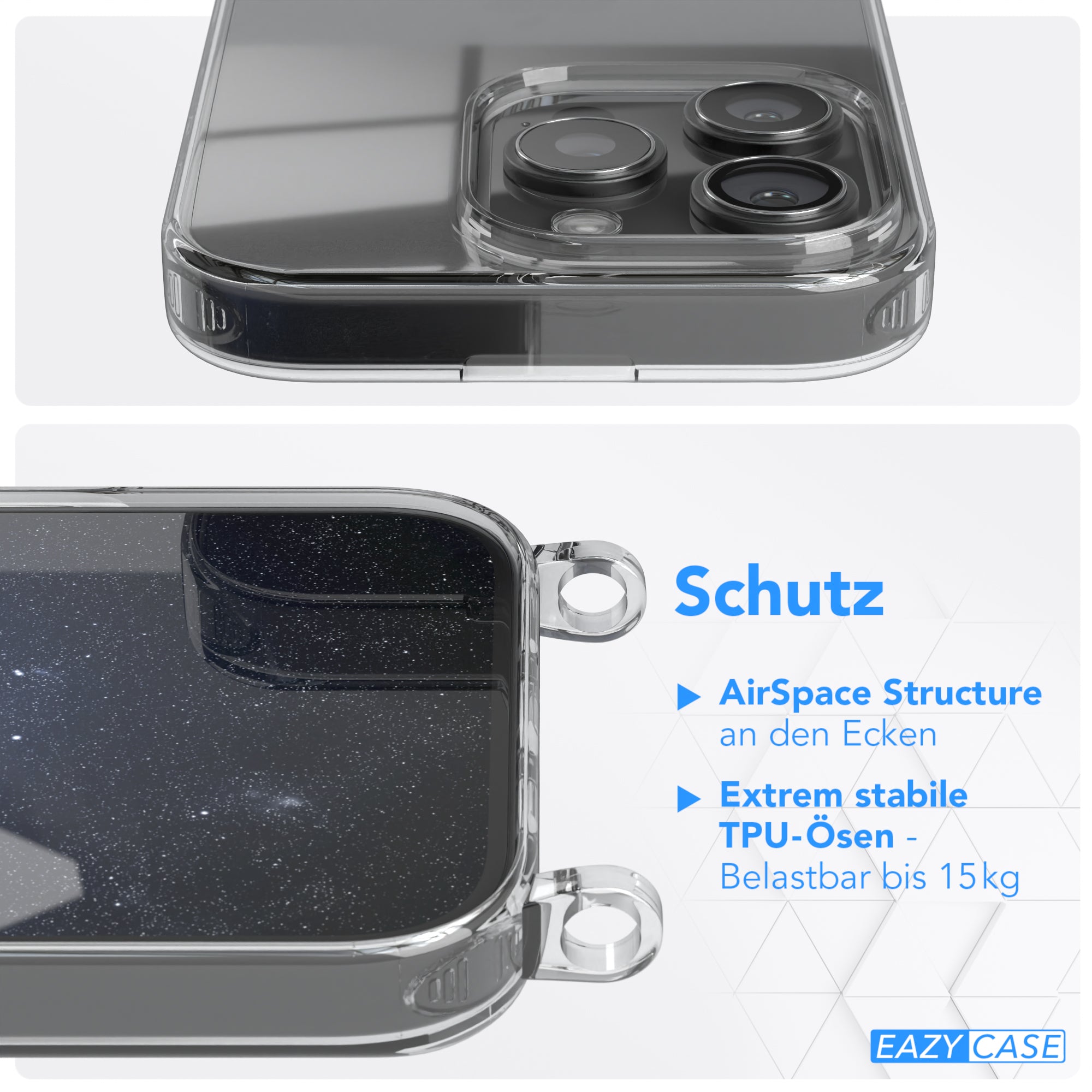 iPhone 16 Pro Hülle + Uni Kordel