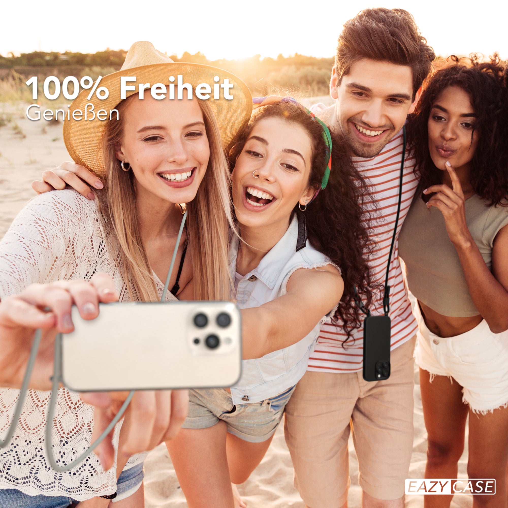 iPhone 16 Pro Hülle + Uni Kordel