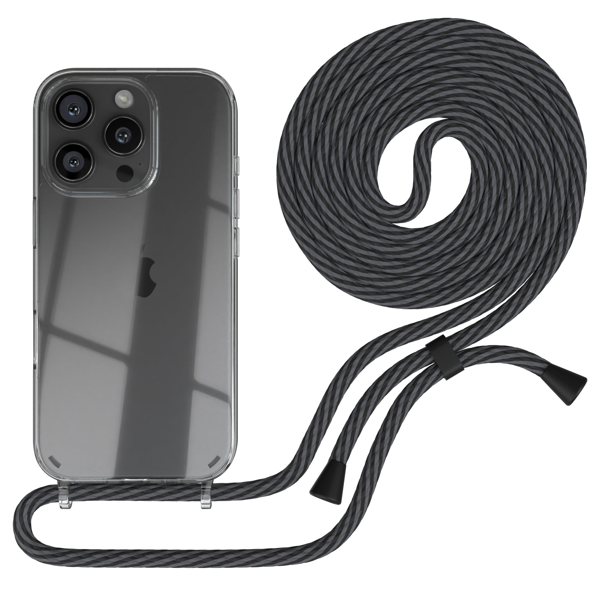 iPhone 16 Pro transparente Hülle + Kordel