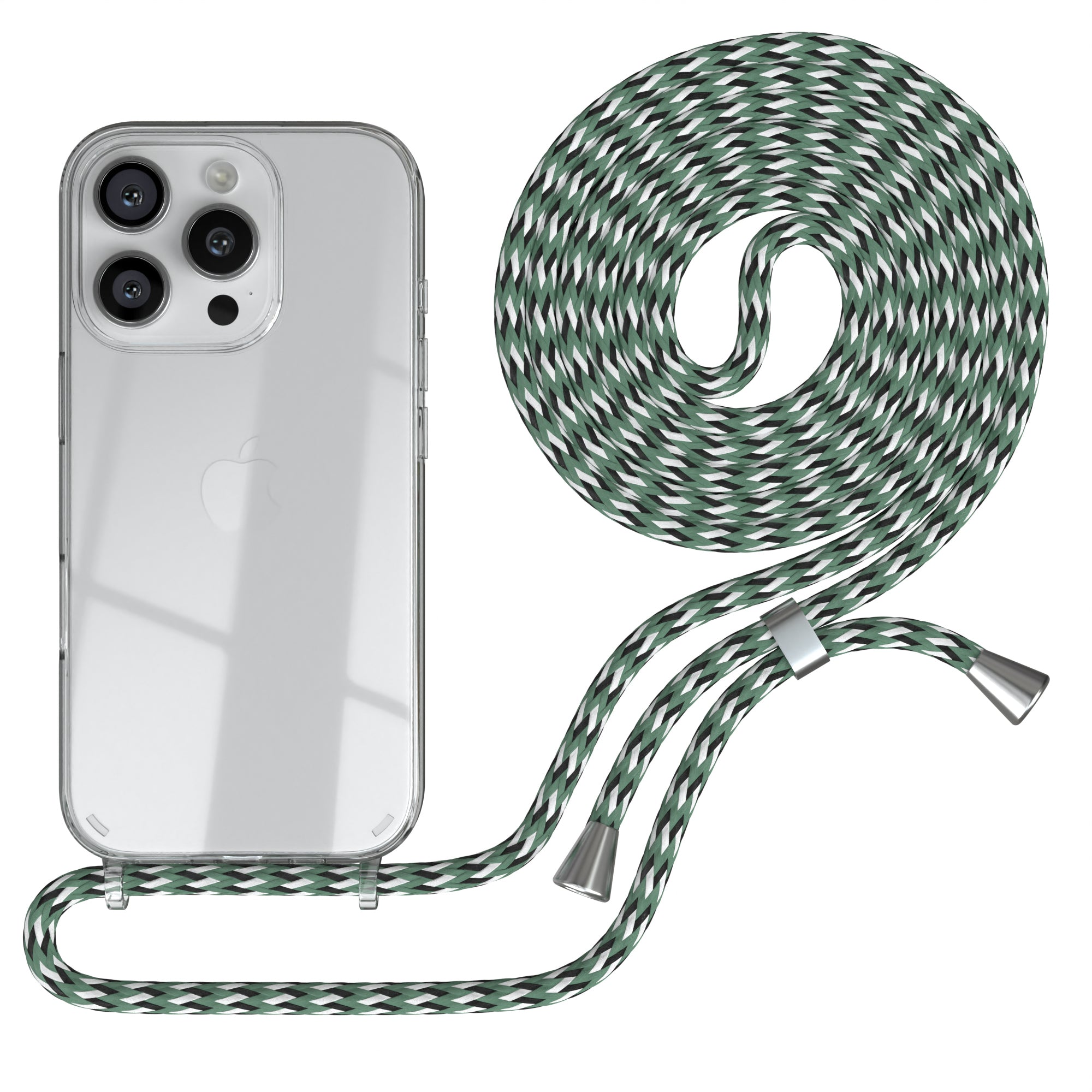 iPhone 16 Pro transparente Hülle + Kordel