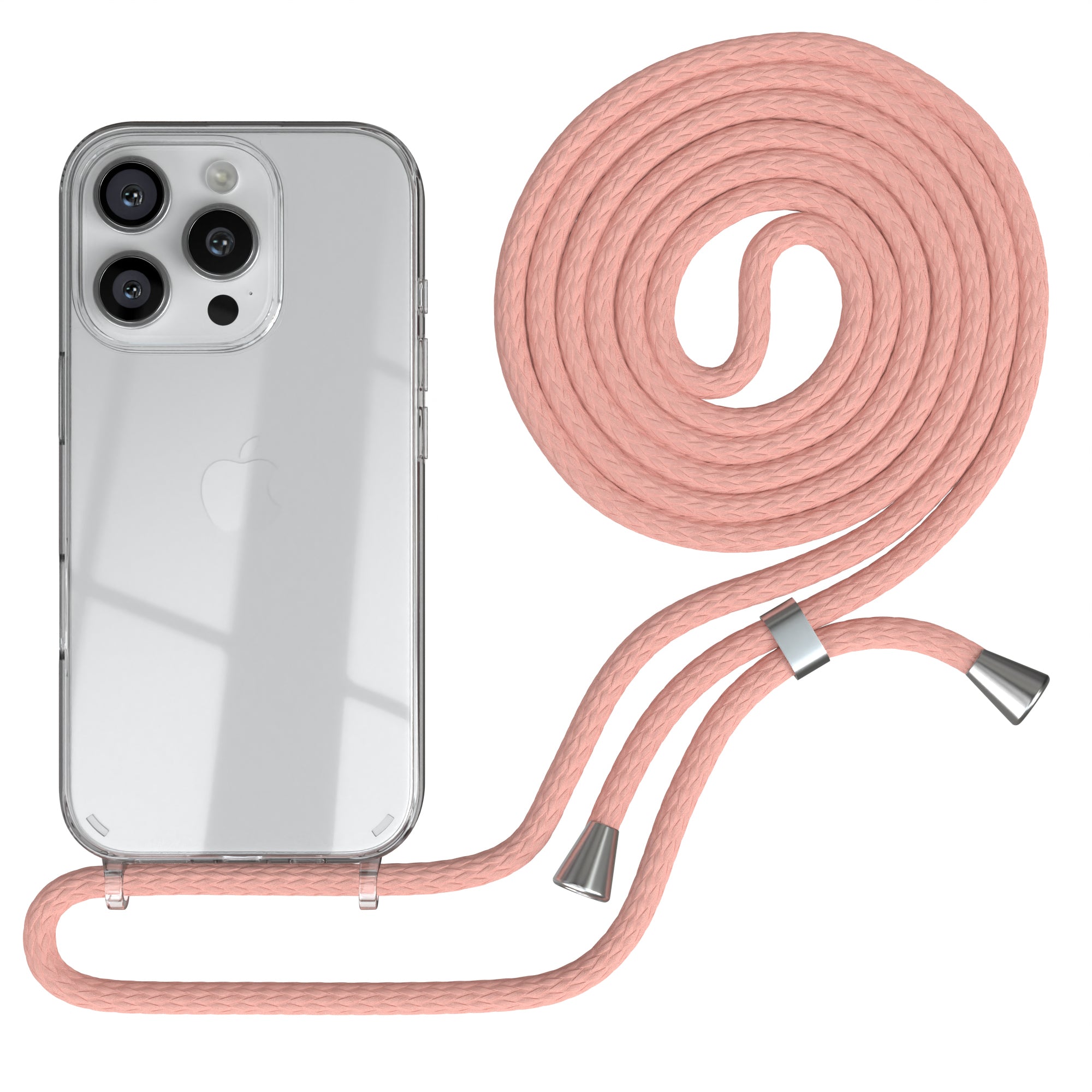 iPhone 16 Pro transparente Hülle + Kordel