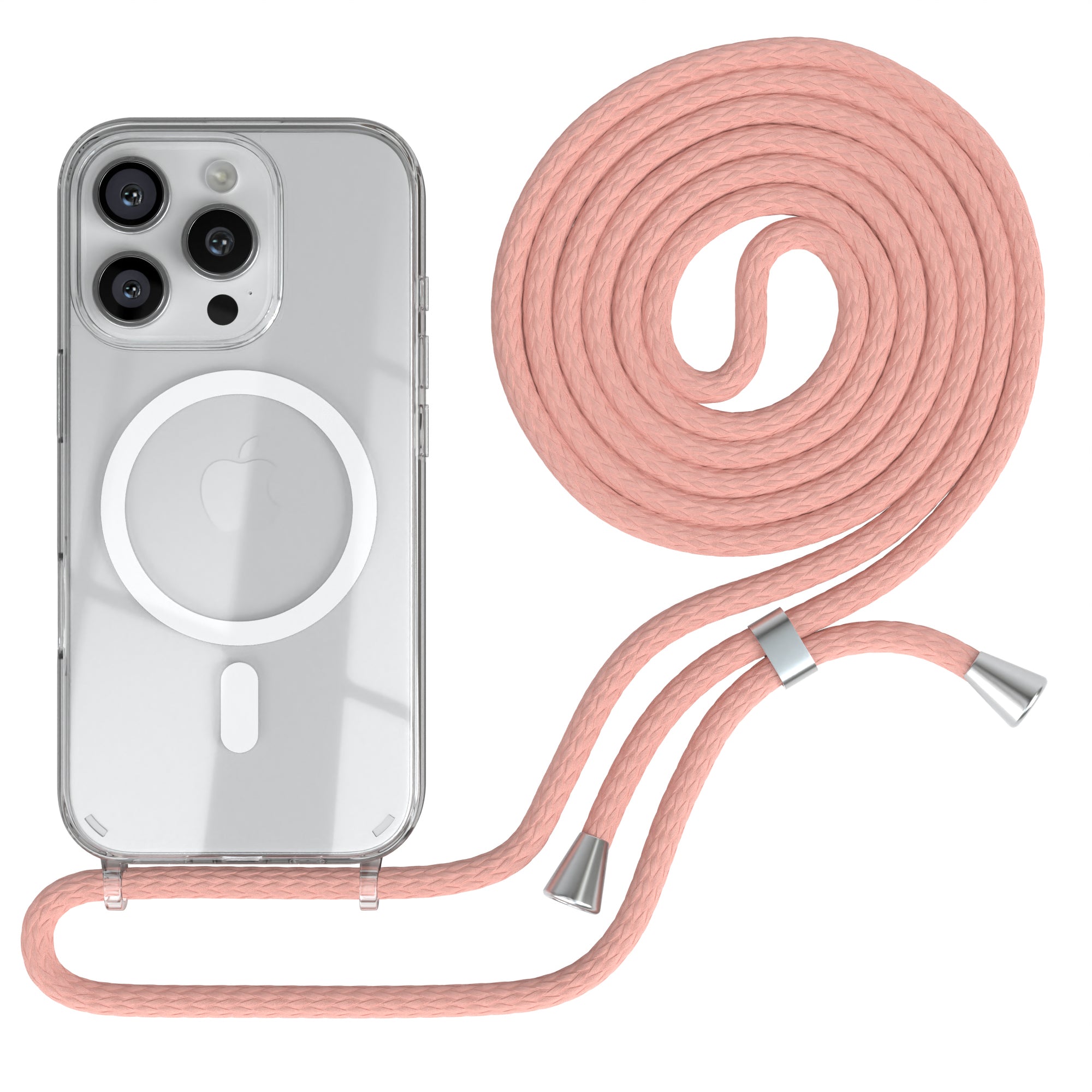 iPhone 16 Pro transparente Hülle + Kordel mit MagSafe