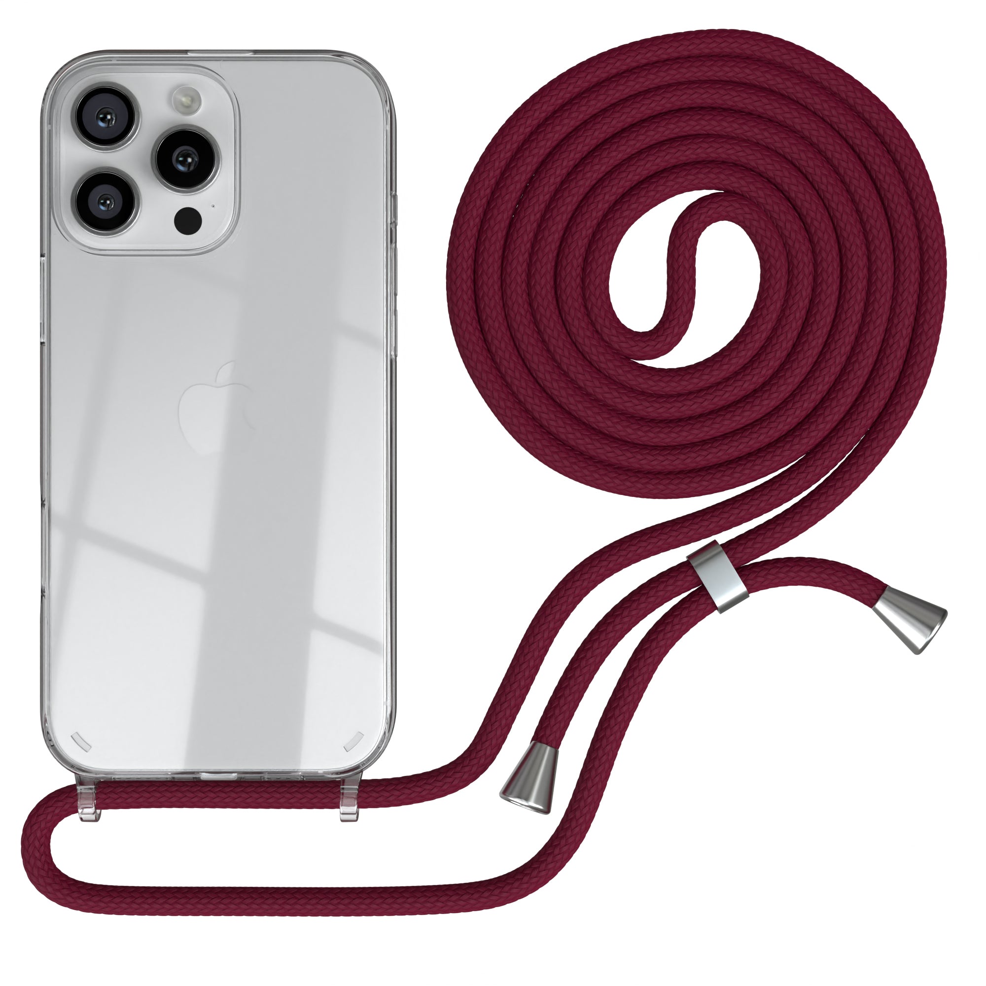 iPhone 16 Pro Max transparente Hülle + Kordel