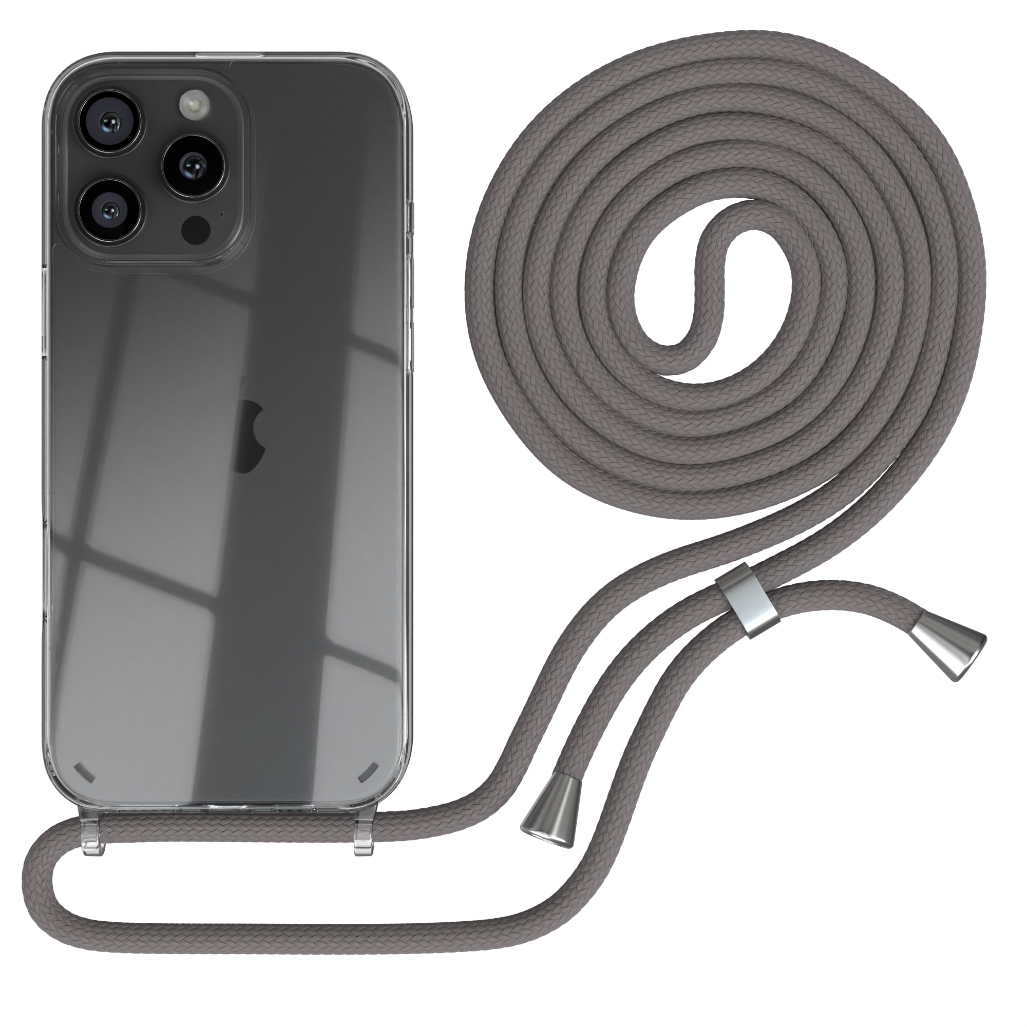 iPhone 16 Pro Max transparente Hülle + Kordel