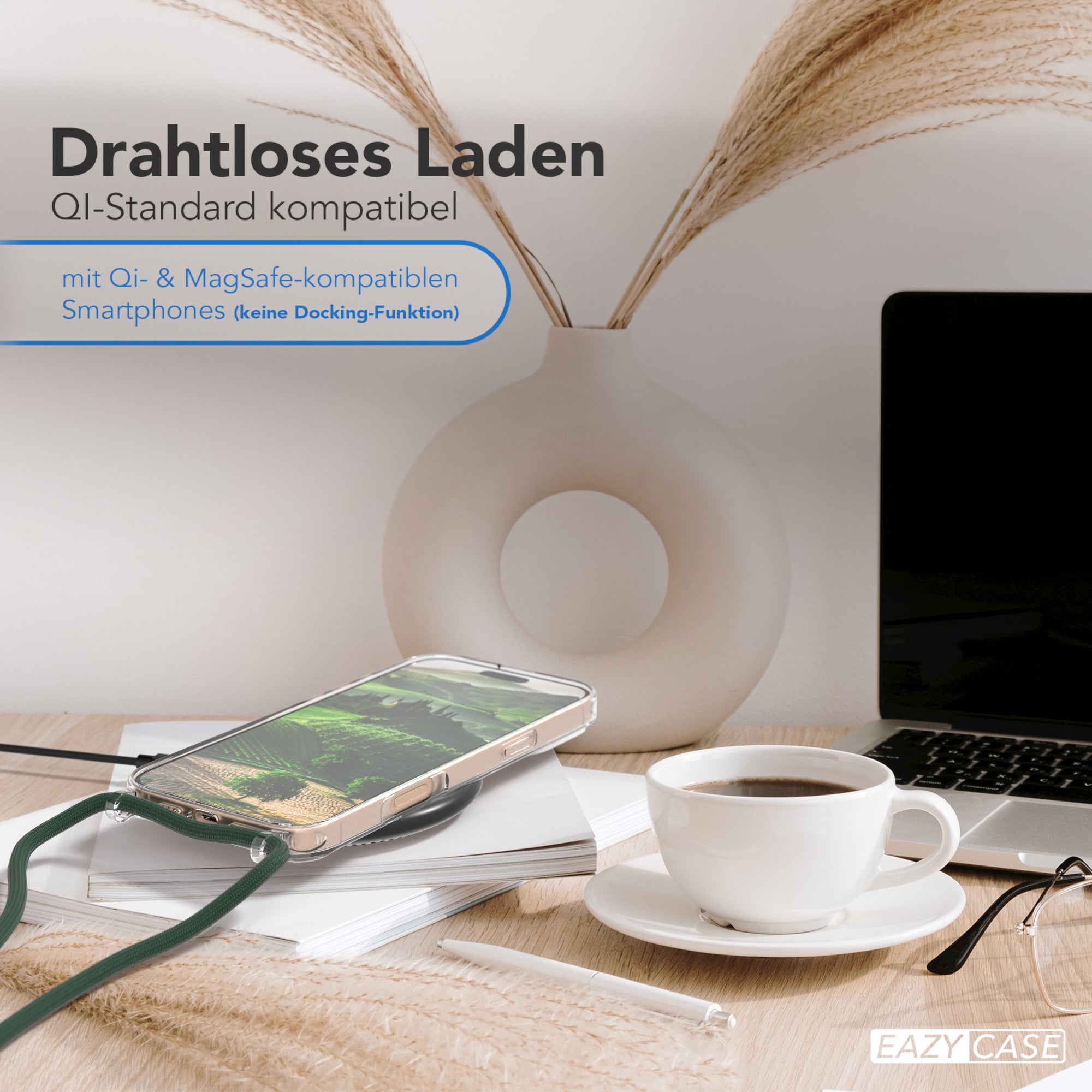 iPhone 16 Pro Max transparente Hülle + Kordel