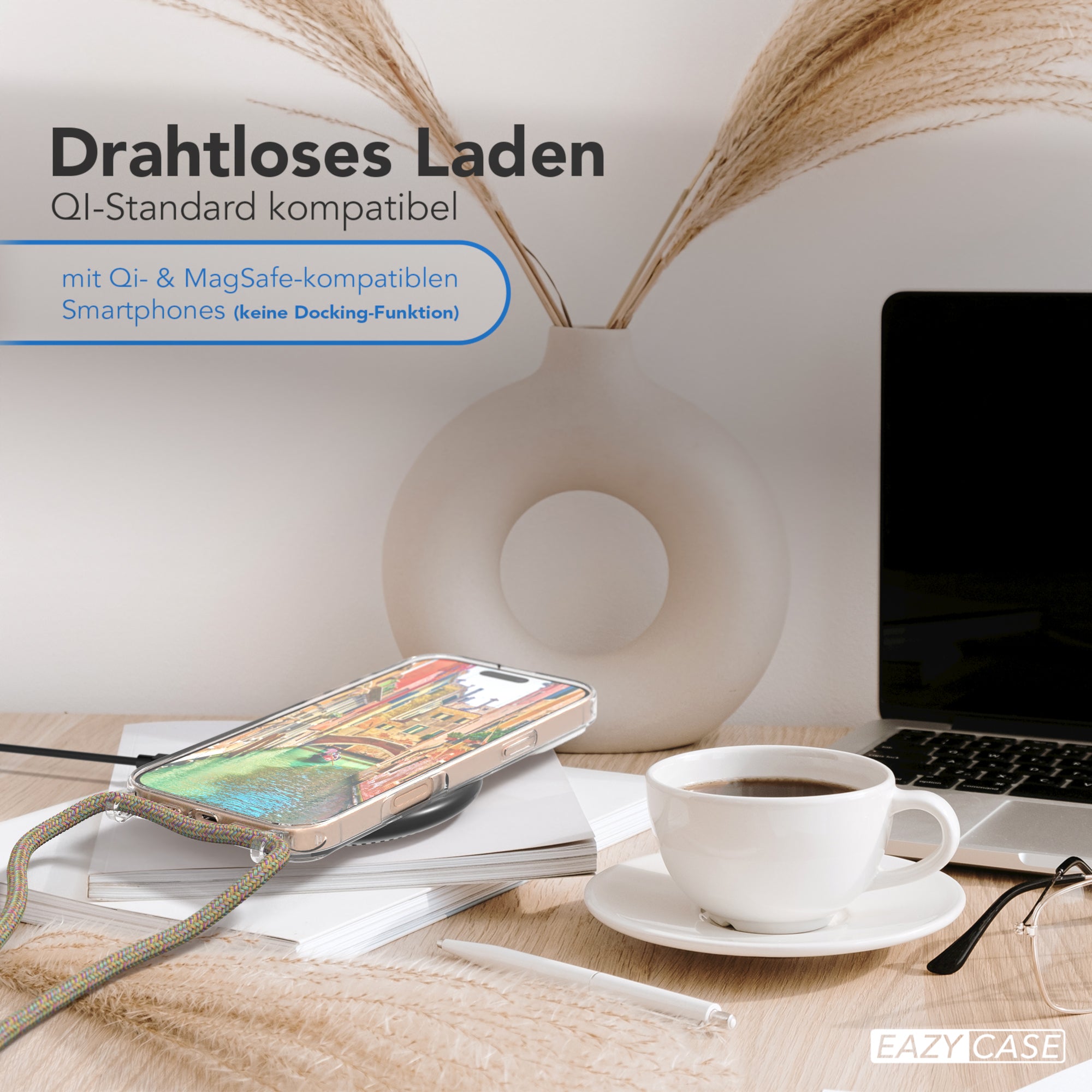 iPhone 16 Pro Max transparente Hülle + Kordel