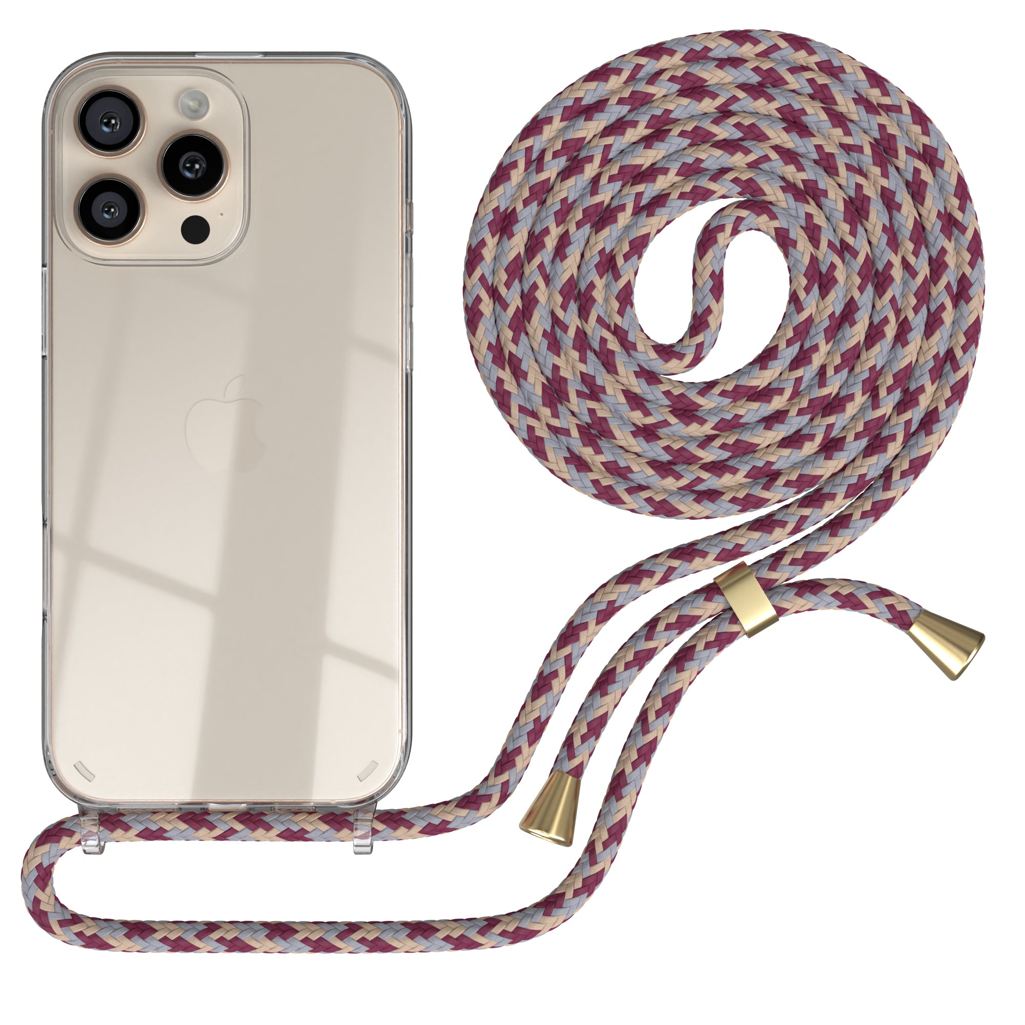 iPhone 16 Pro Max transparente Hülle + Kordel