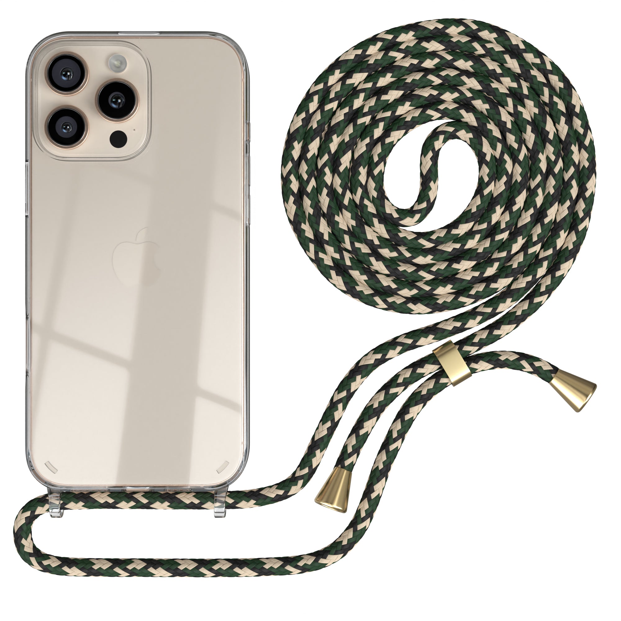 iPhone 16 Pro Max transparente Hülle + Kordel