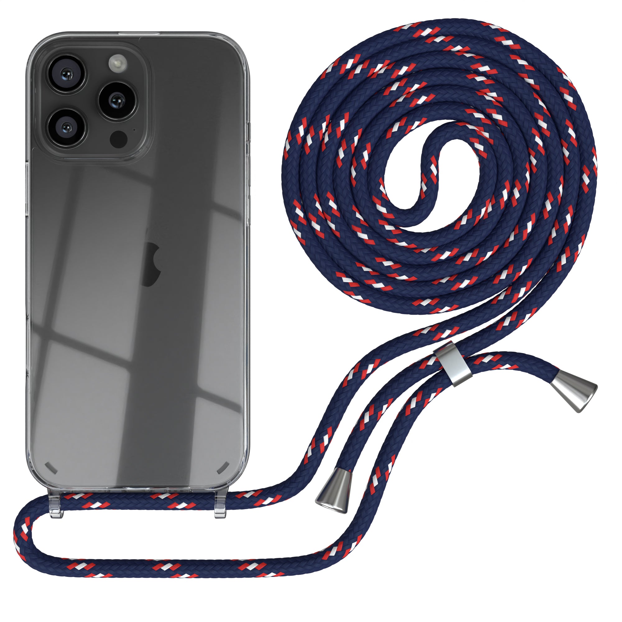 iPhone 16 Pro Max transparente Hülle + Kordel