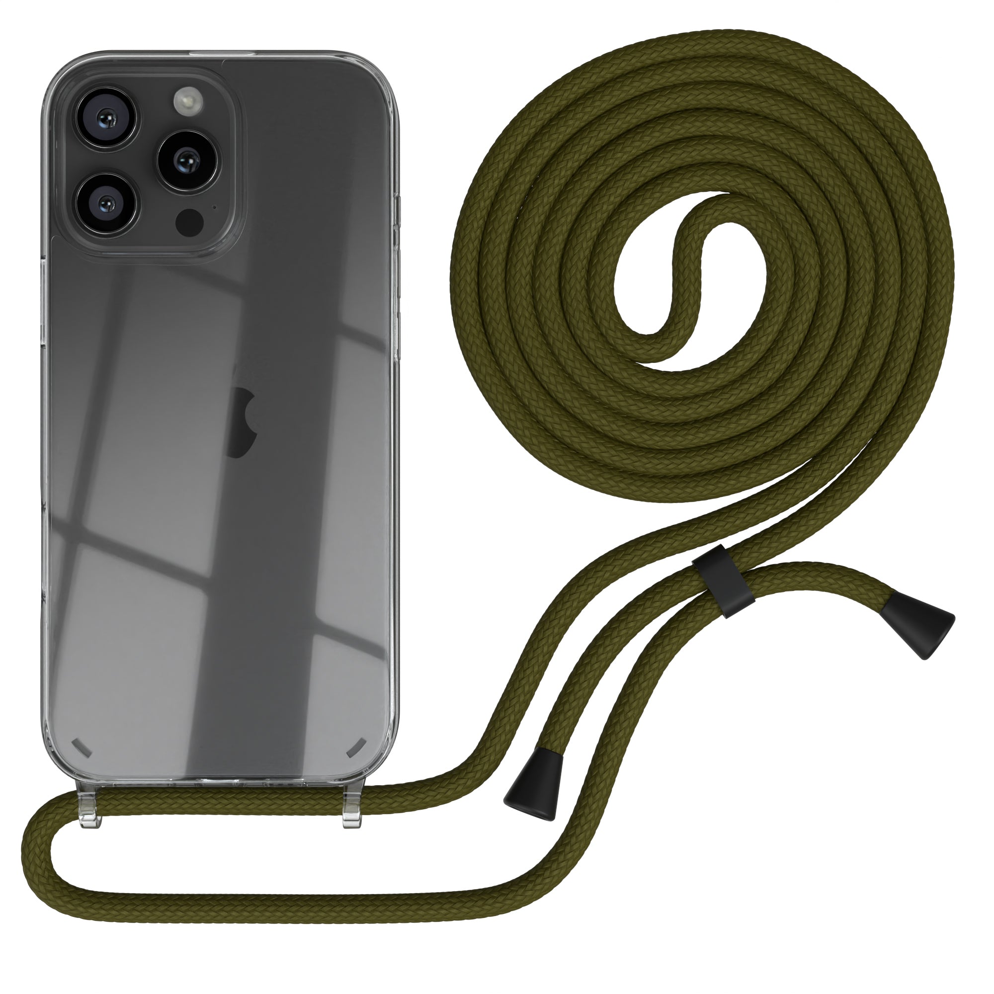 iPhone 16 Pro Max transparente Hülle + Kordel