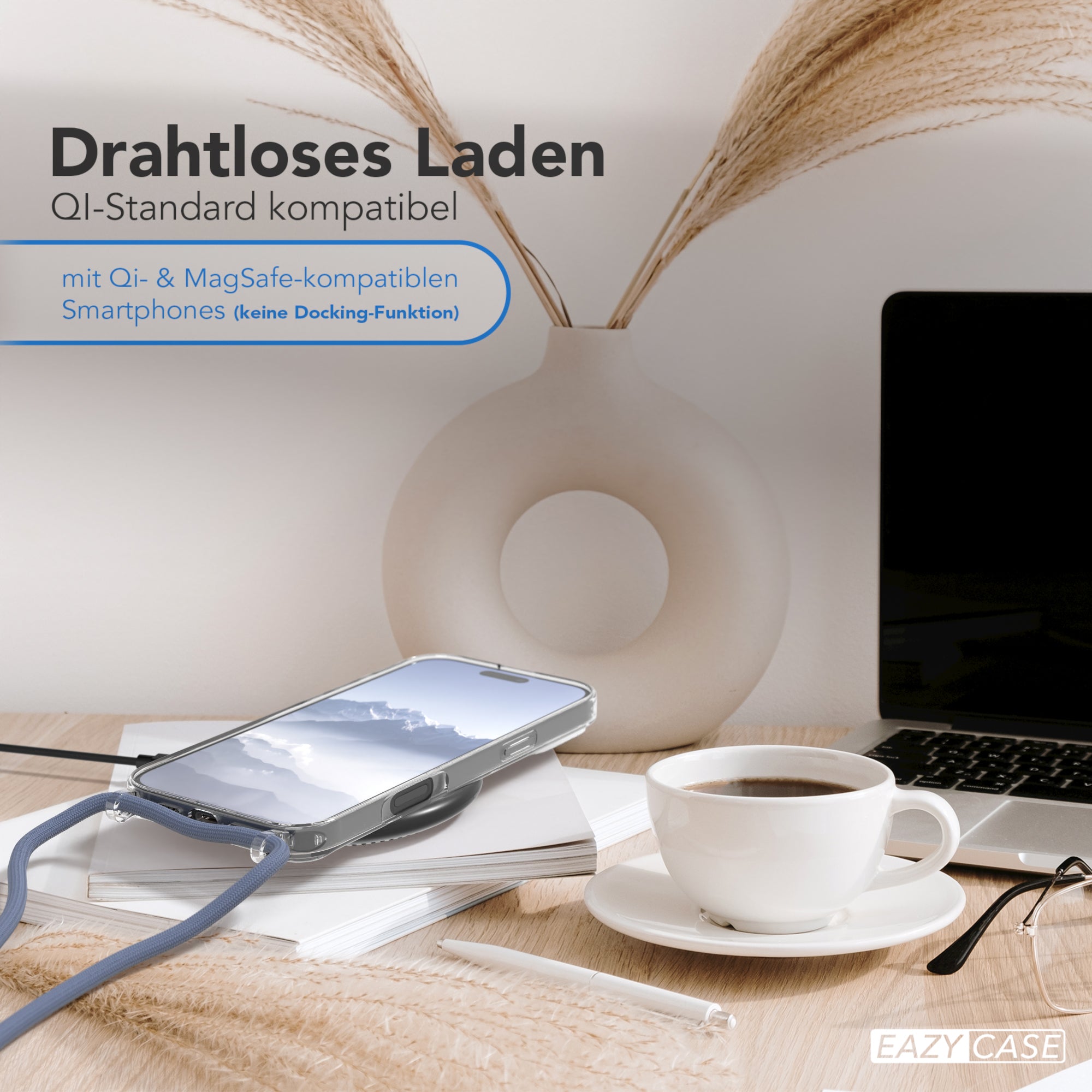 iPhone 16 Pro Max transparente Hülle + Kordel