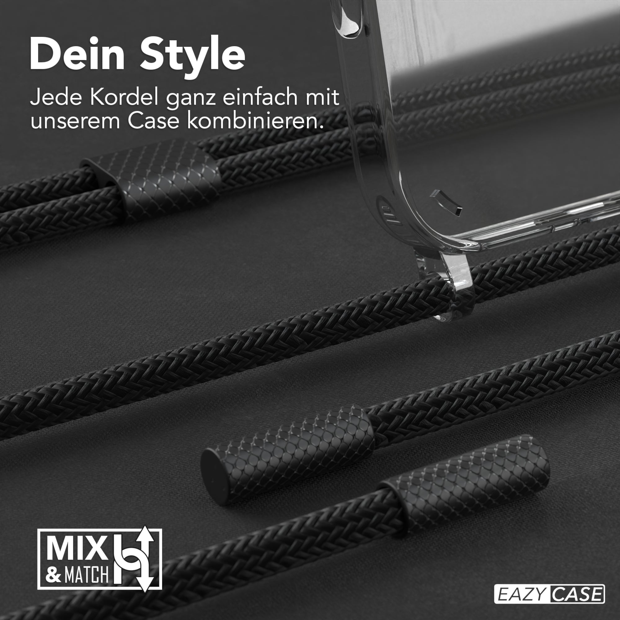 iPhone 16 Pro Max Hülle + Uni Kordel