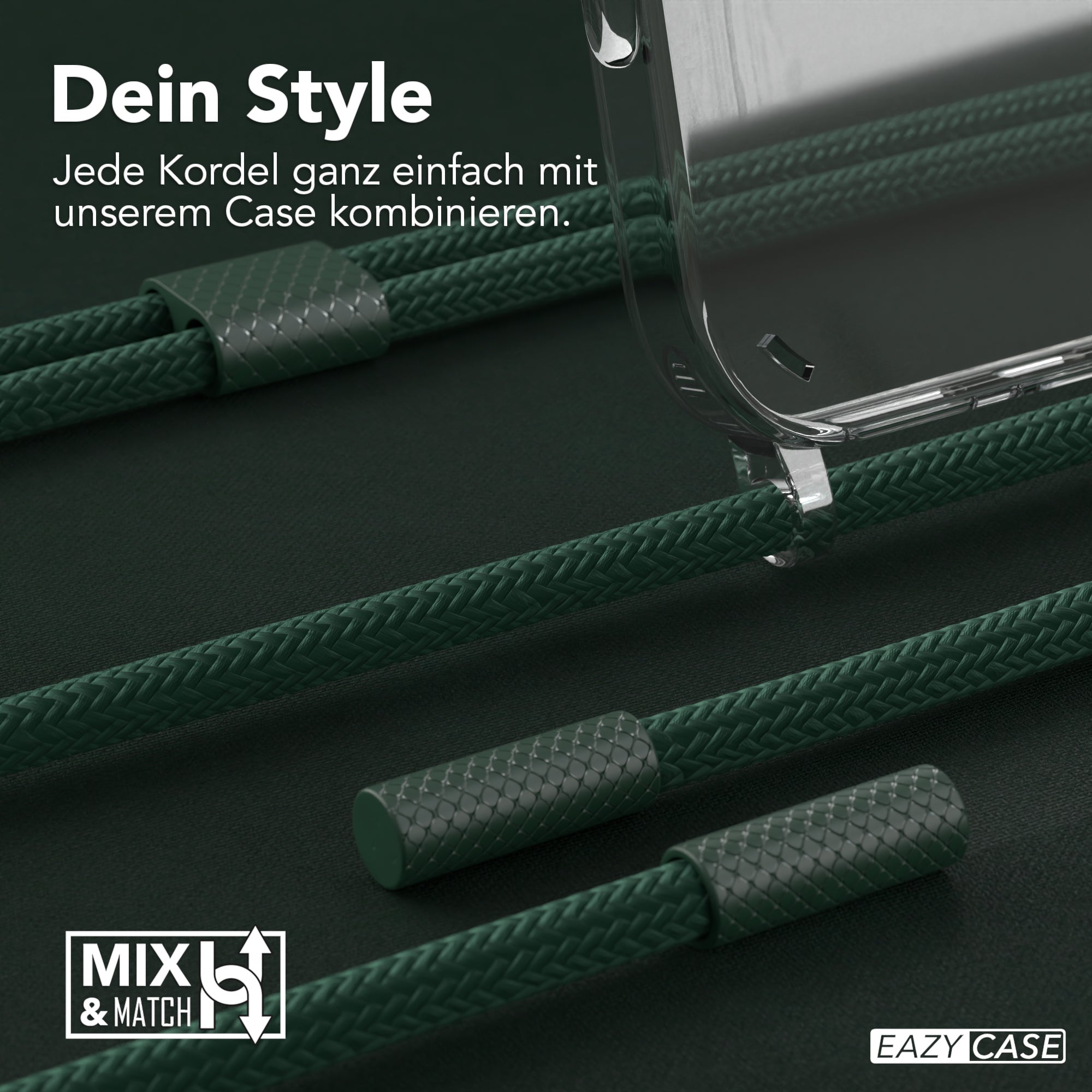 iPhone 16 Pro Max Hülle + Uni Kordel