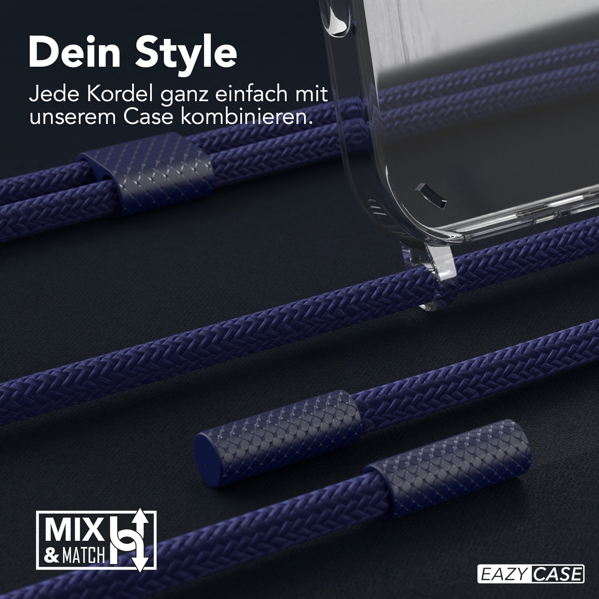 iPhone 16 Pro Max Hülle + Uni Kordel