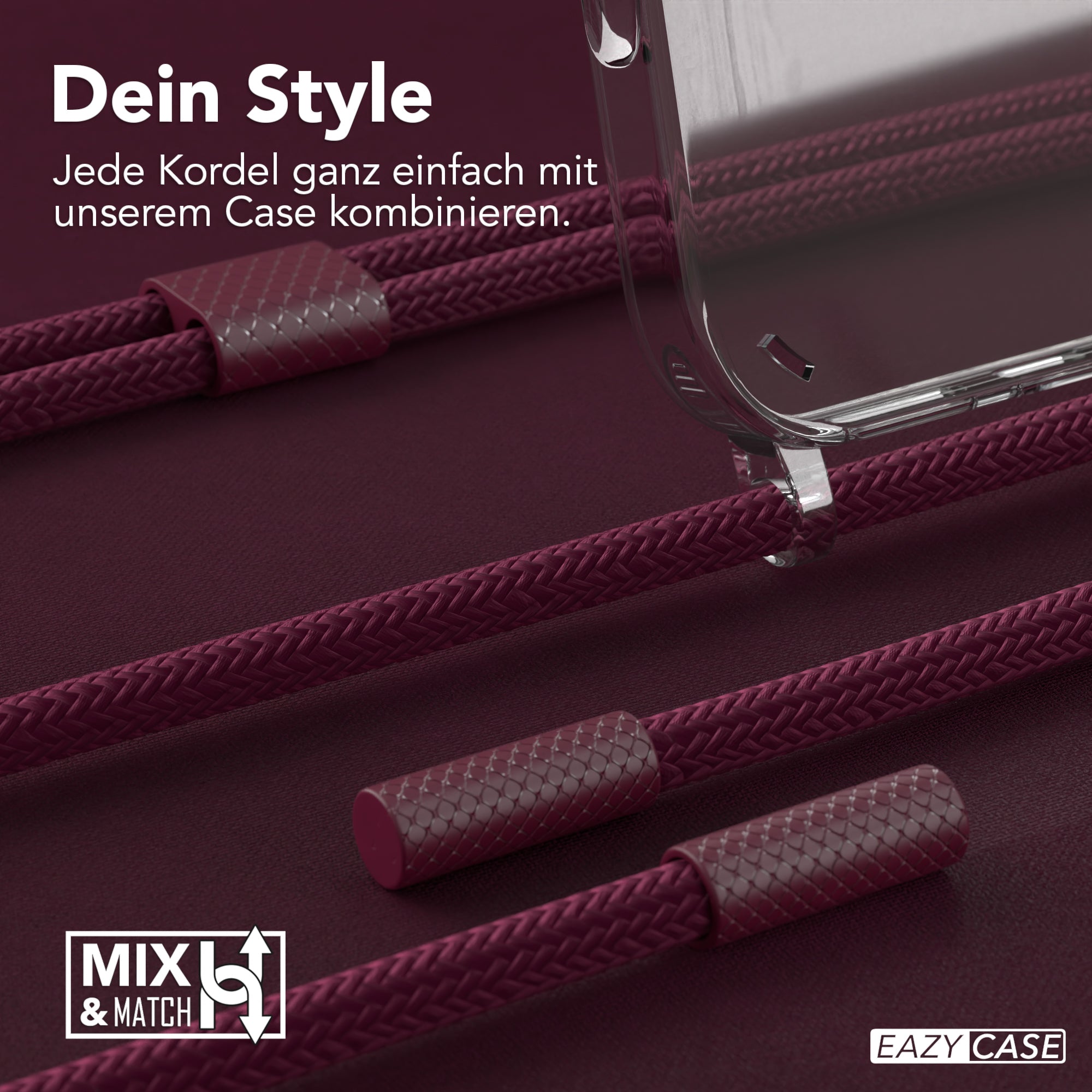 iPhone 16 Pro Max Hülle + Uni Kordel