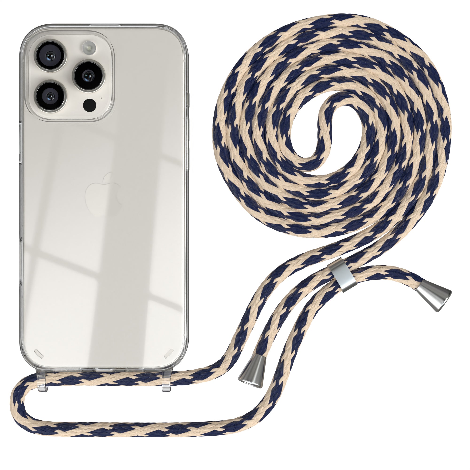 iPhone 16 Pro Max transparente Hülle + Kordel