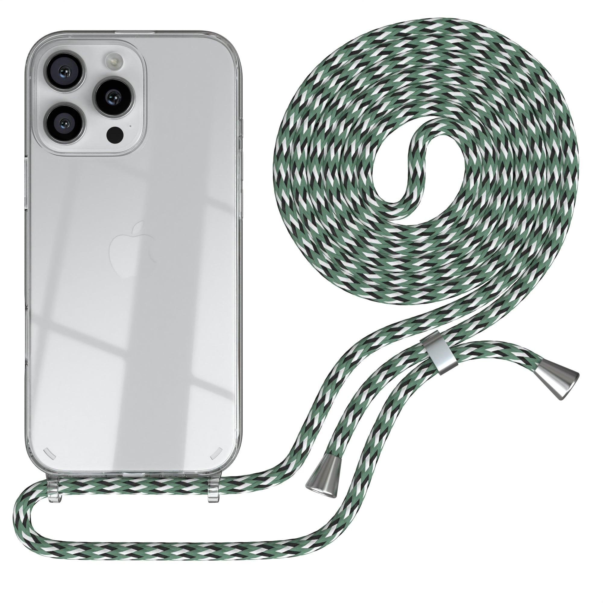 iPhone 16 Pro Max transparente Hülle + Kordel