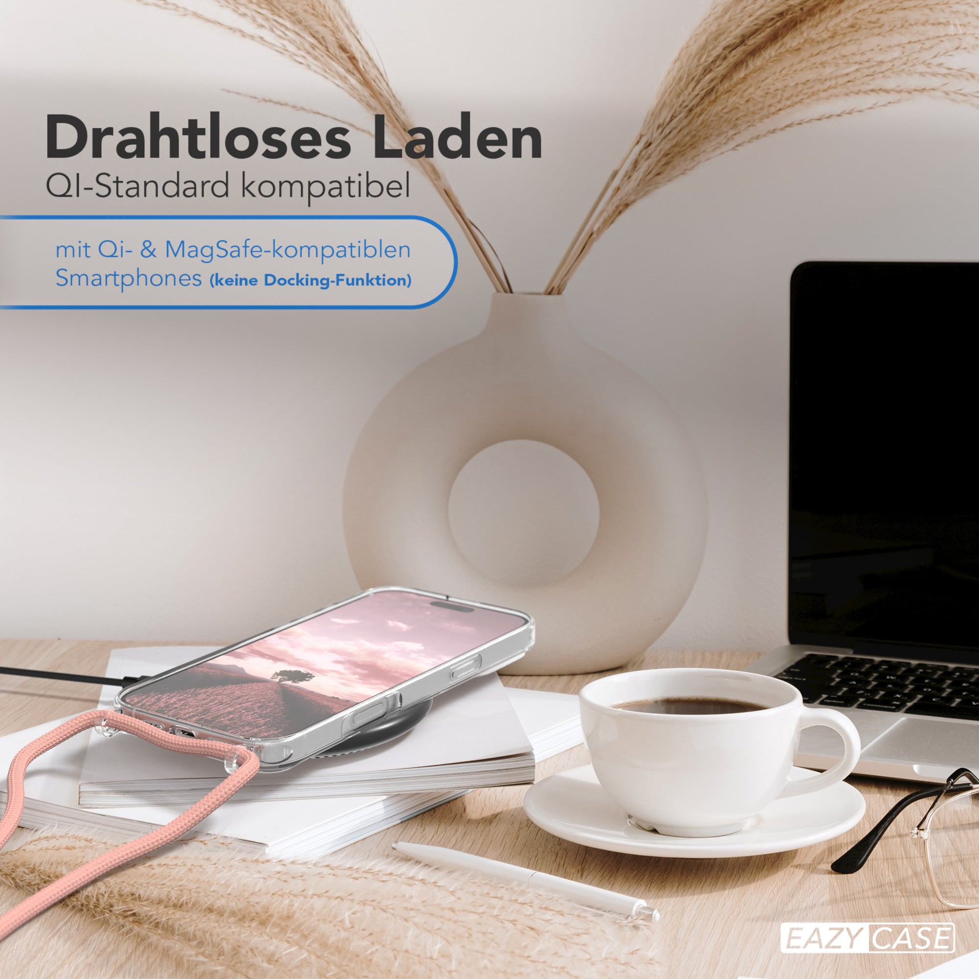 iPhone 16 Pro Max transparente Hülle + Kordel