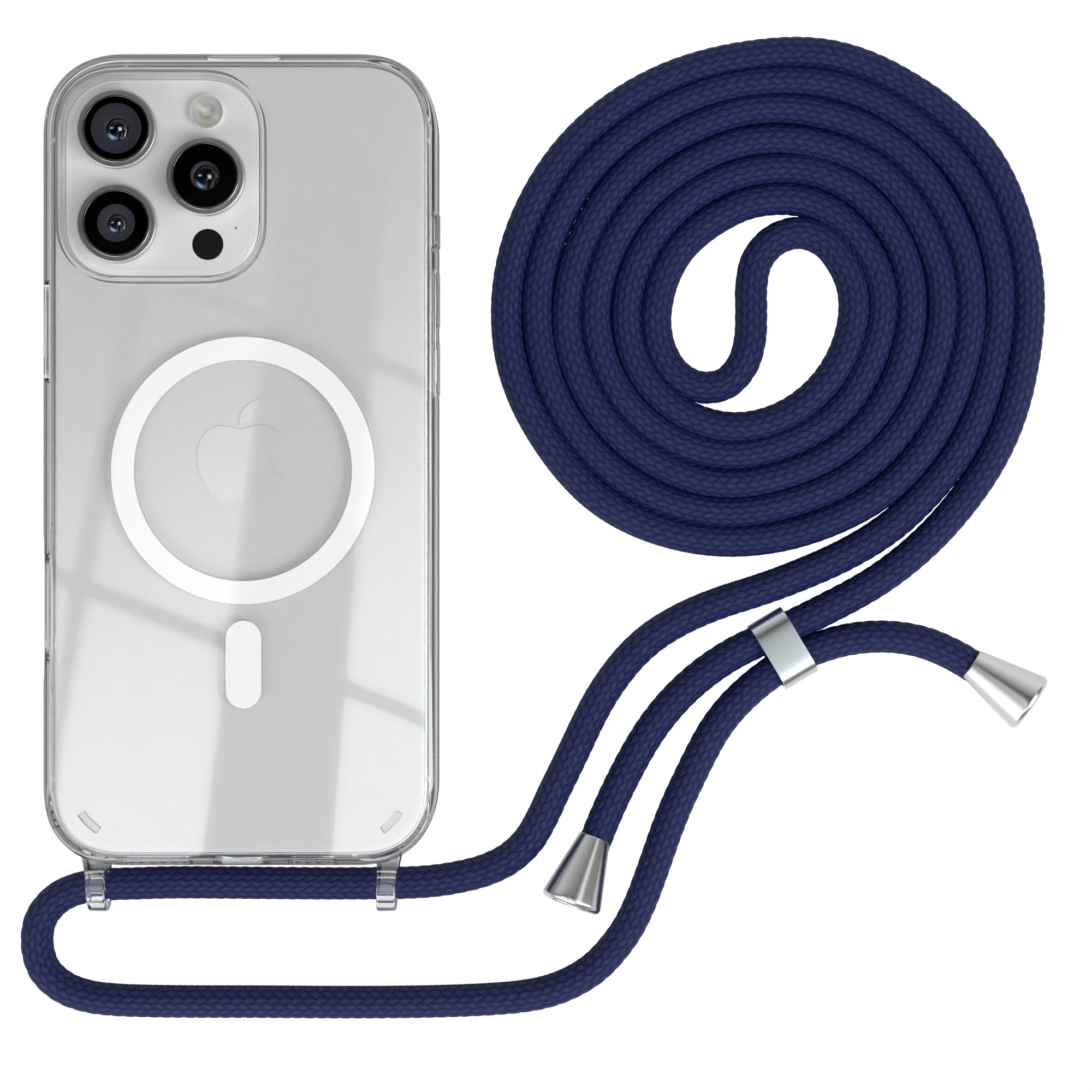 iPhone 16 Pro Max transparente Hülle + Kordel mit MagSafe