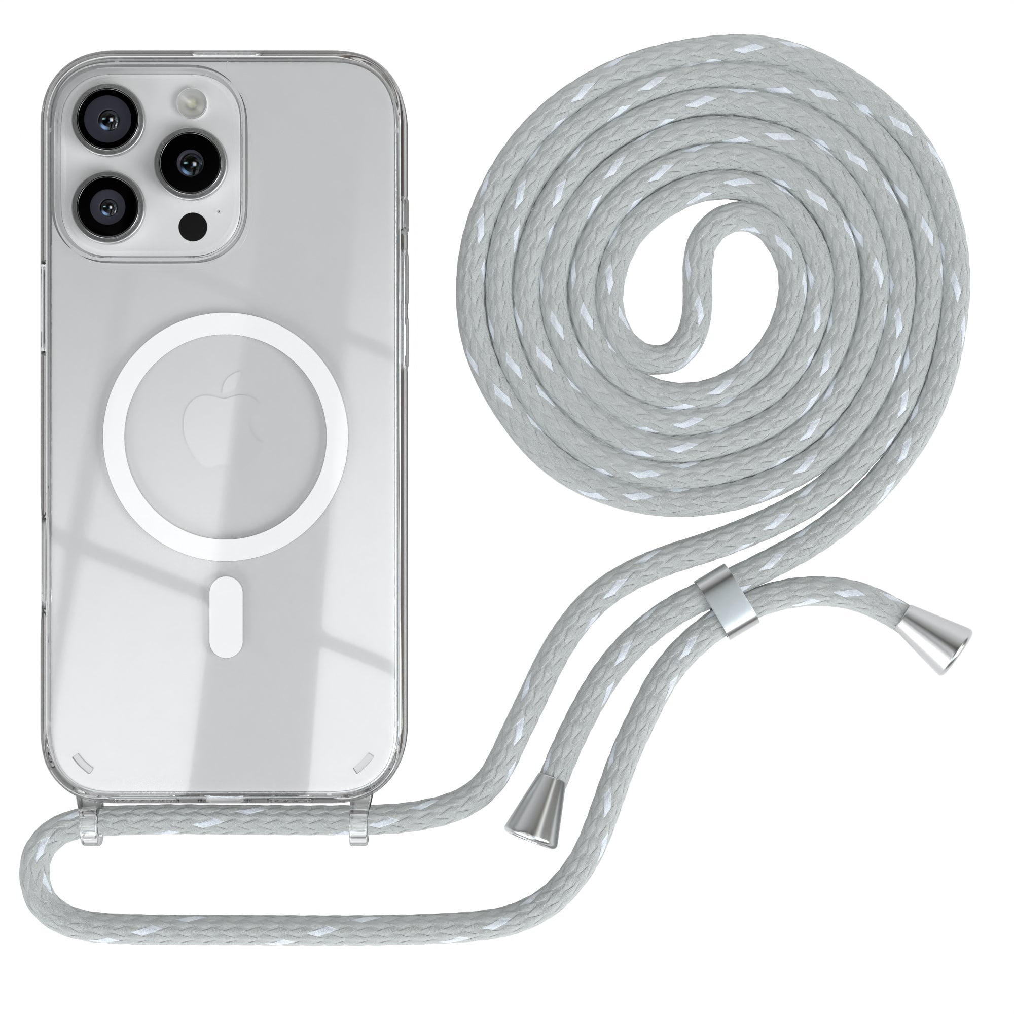 iPhone 16 Pro Max transparente Hülle + Kordel mit MagSafe