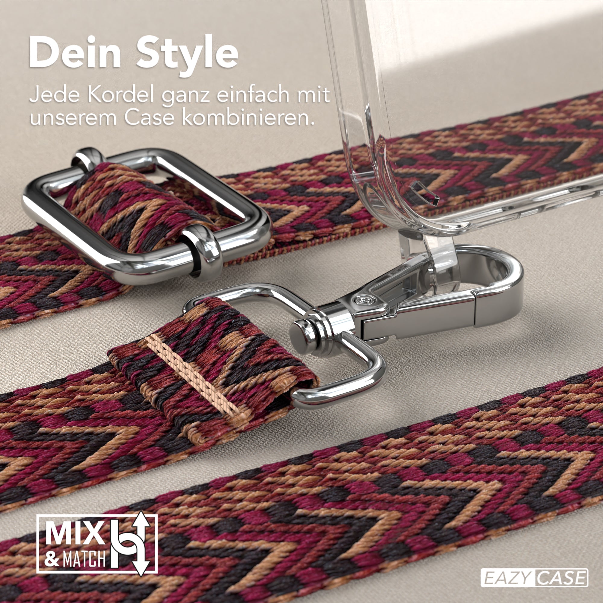 iPhone 16 Hülle + Boho Band