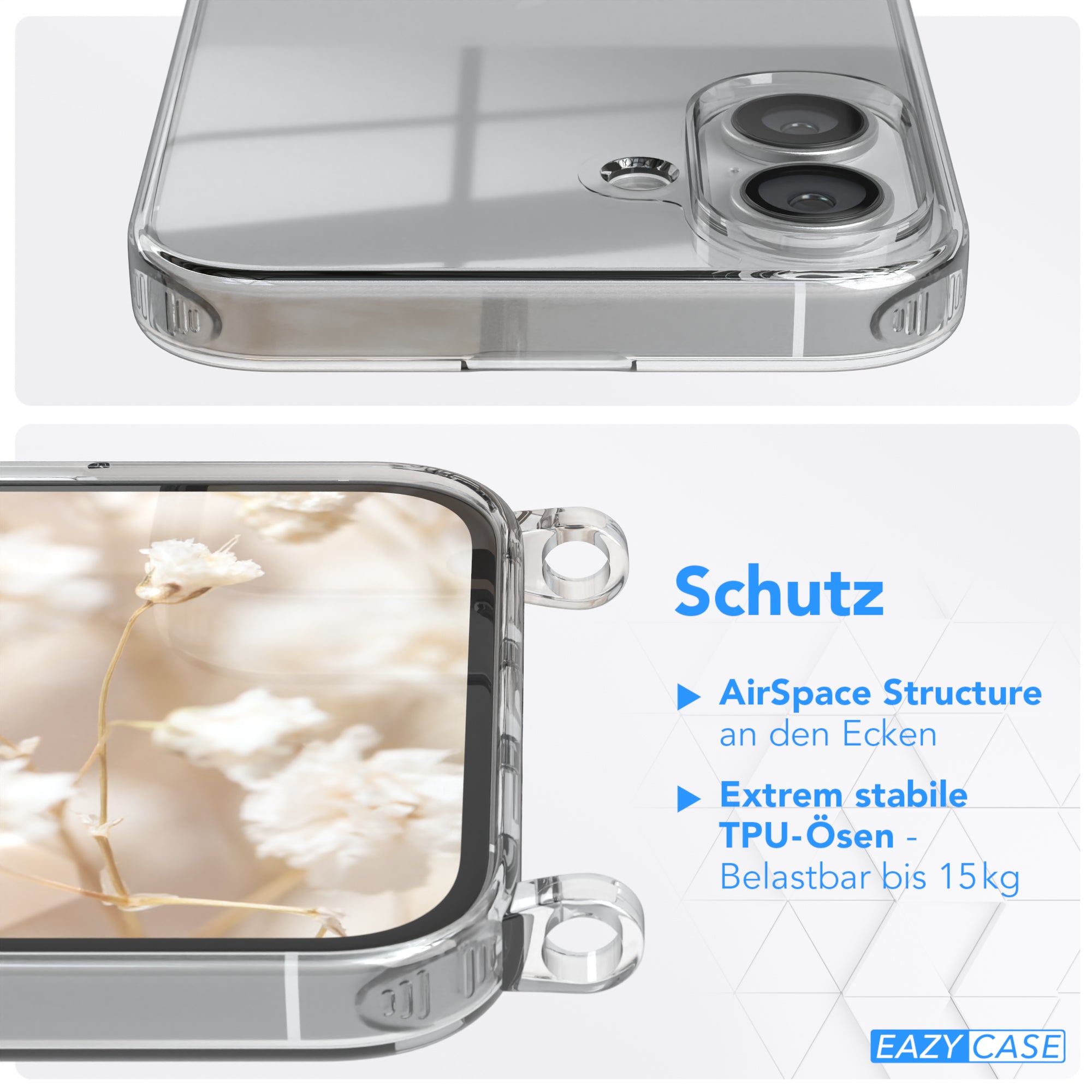 iPhone 16 Plus Hülle + Boho Band