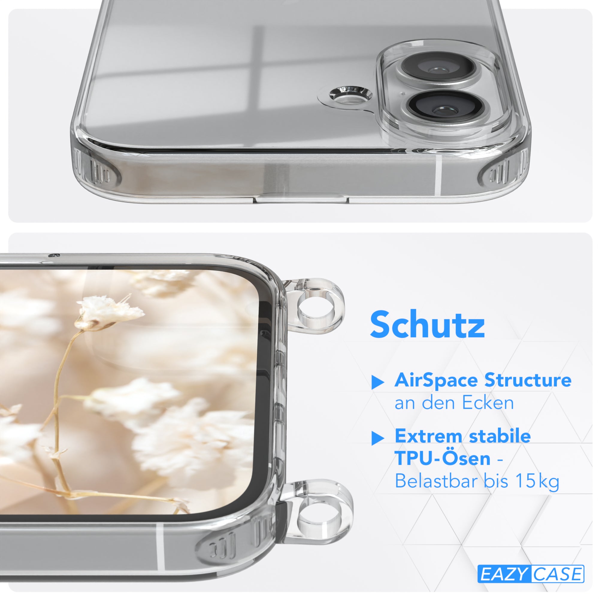 iPhone 16 Plus Hülle + Boho Band