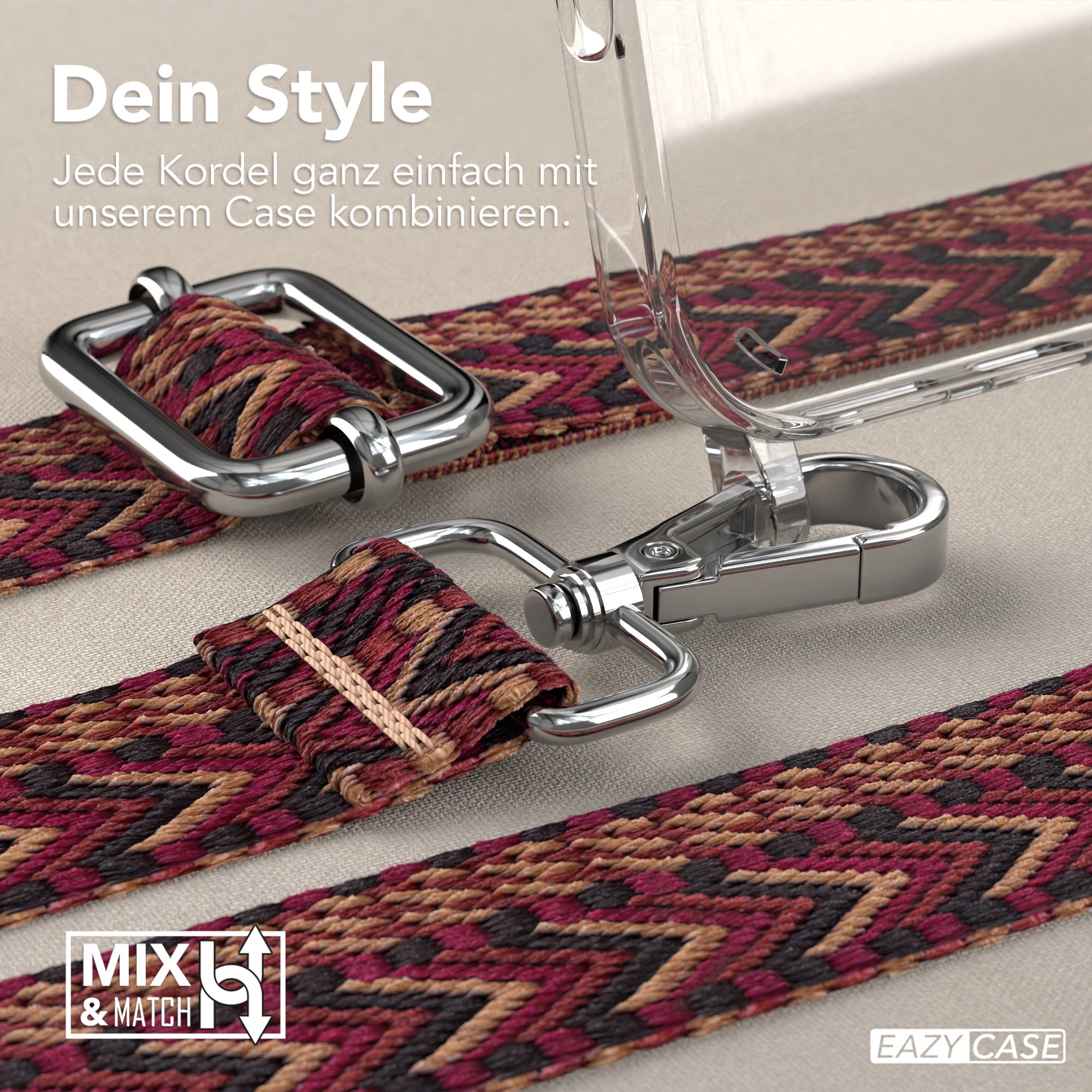 iPhone 16 Pro Max Hülle + Boho Band