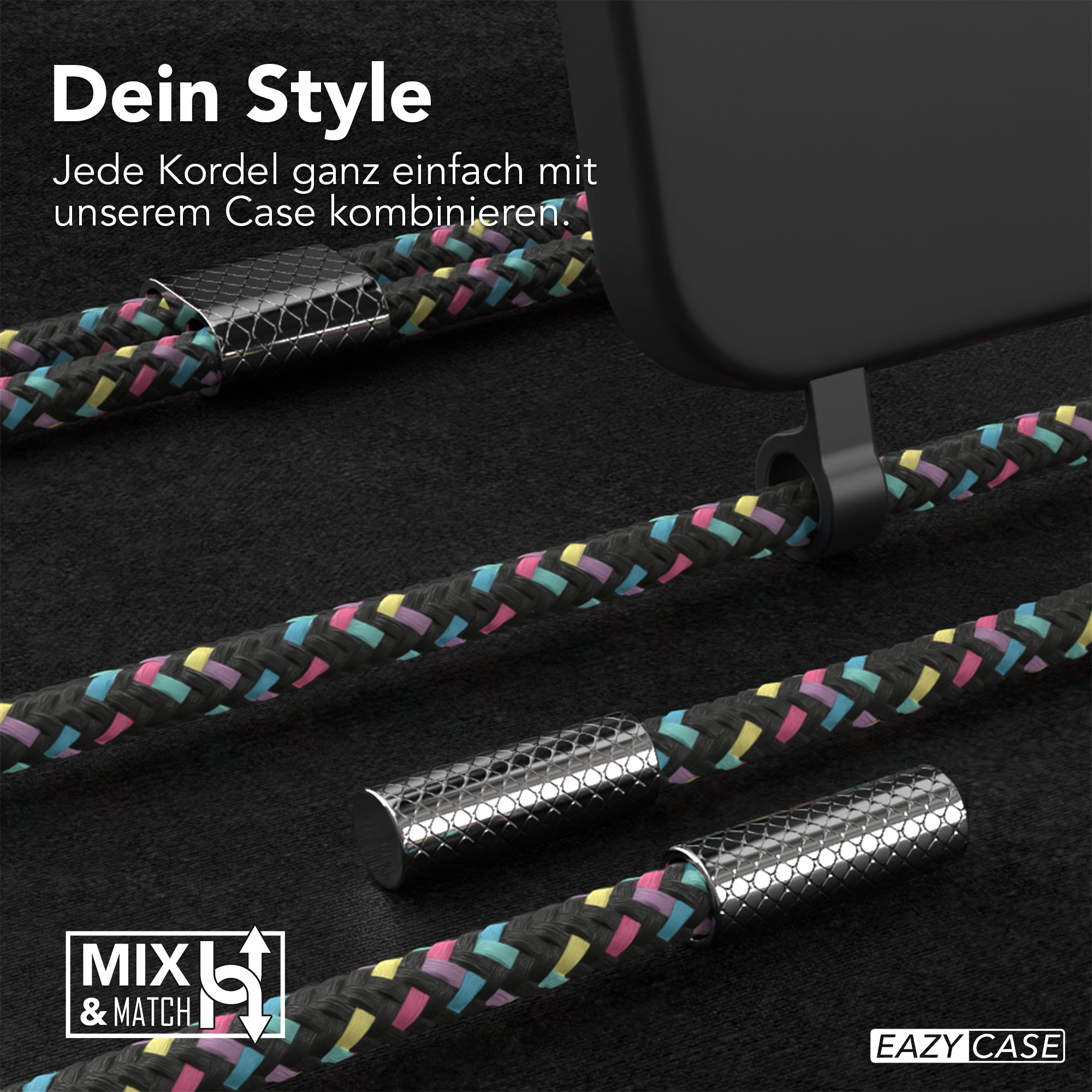 iPhone 16 2in1 Hülle mit Kordel