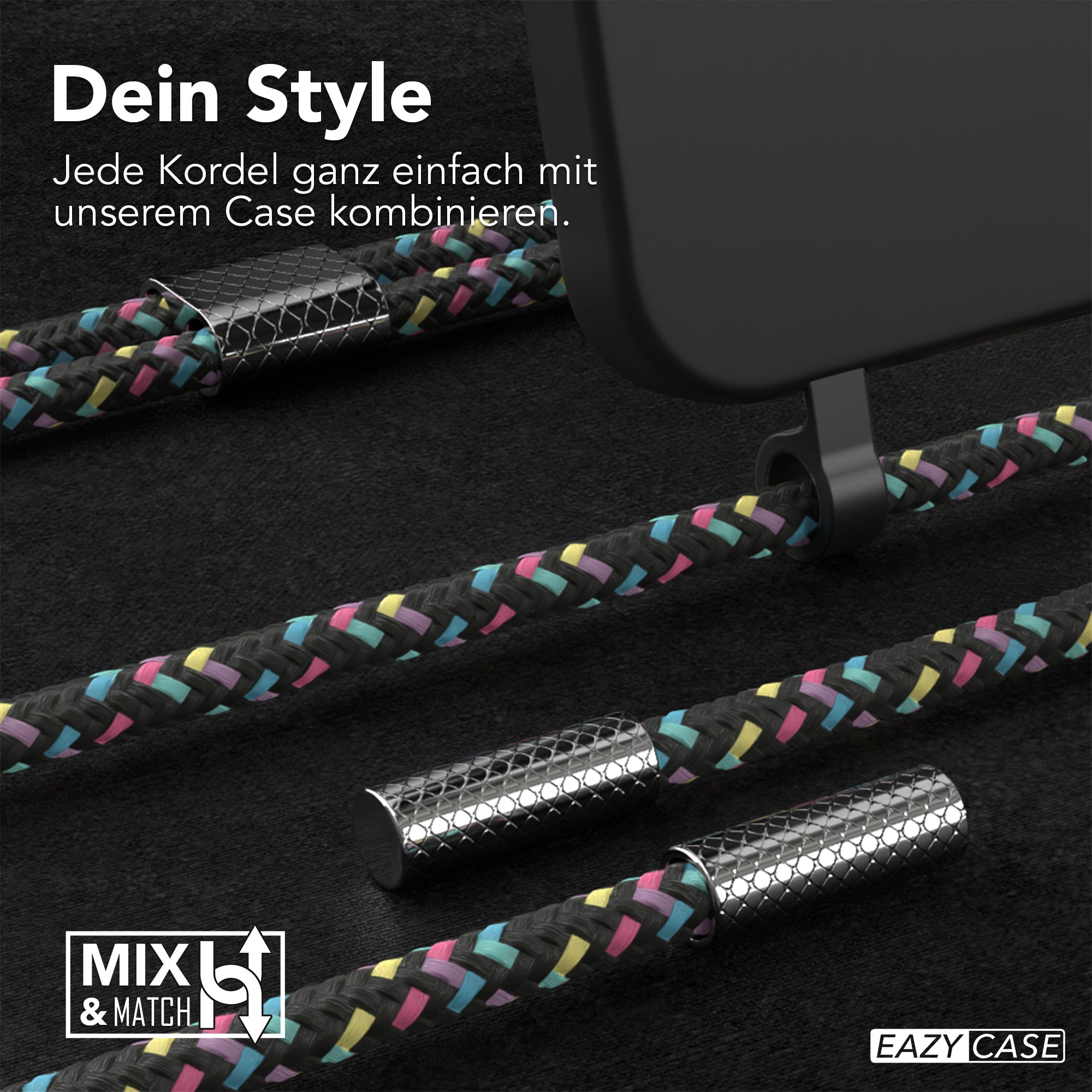 iPhone 16 Plus 2in1 Hülle mit Kordel